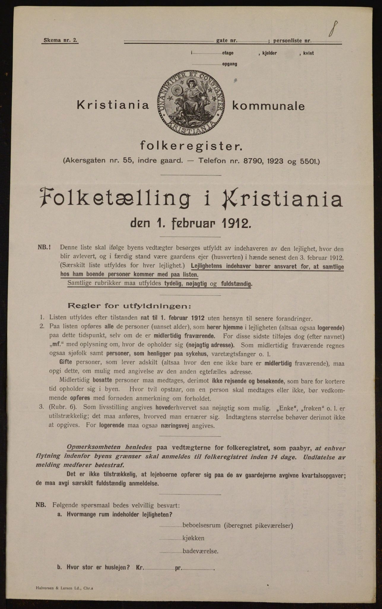 OBA, Municipal Census 1912 for Kristiania, 1912, p. 57870