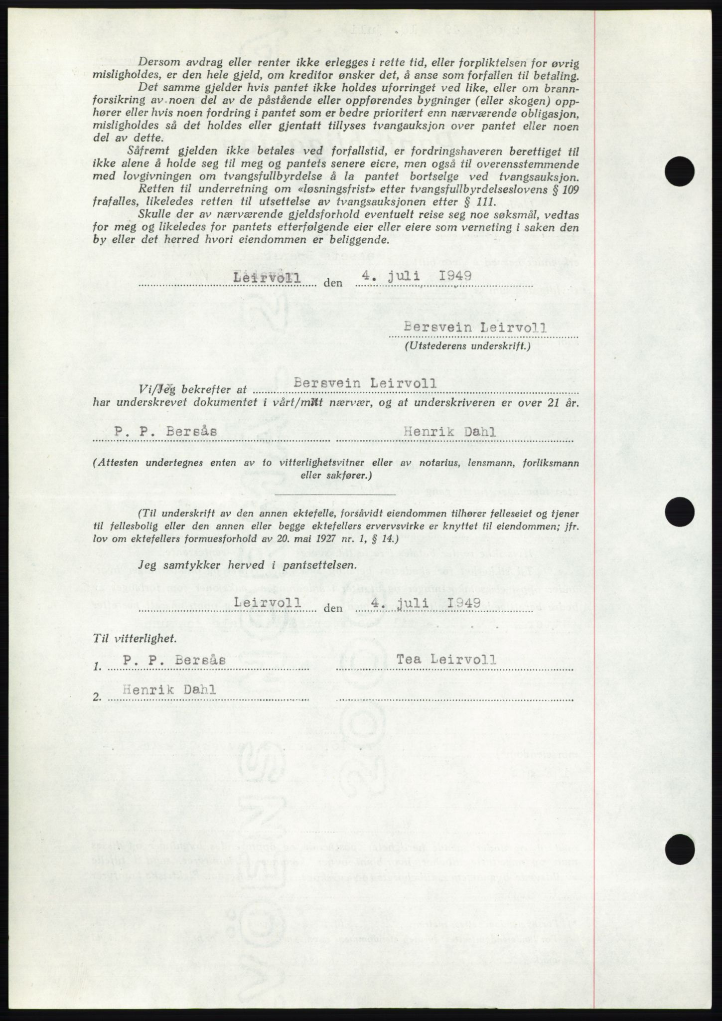 Romsdal sorenskriveri, AV/SAT-A-4149/1/2/2C: Mortgage book no. B4, 1948-1949, Diary no: : 2008/1949