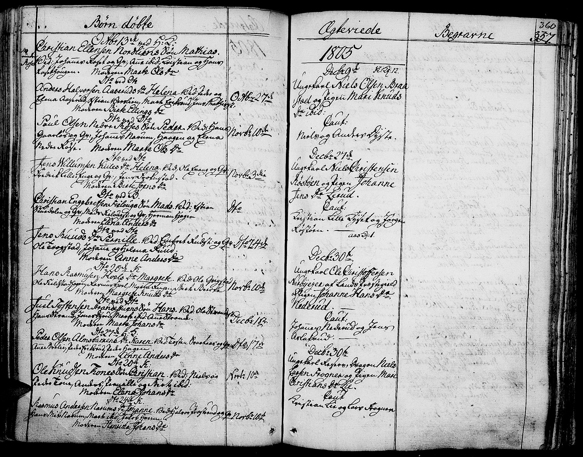 Toten prestekontor, SAH/PREST-102/H/Ha/Haa/L0007: Parish register (official) no. 7, 1794-1809, p. 360