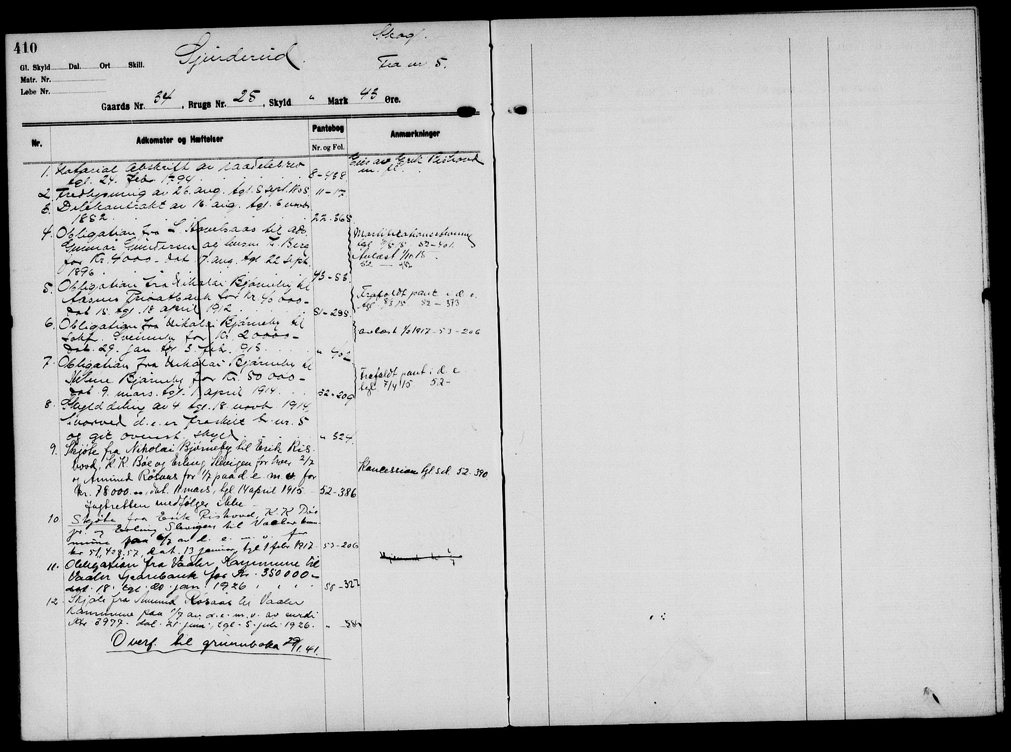 Solør tingrett, AV/SAH-TING-008/H/Ha/Hak/L0002: Mortgage register no. II, 1900-1935, p. 410