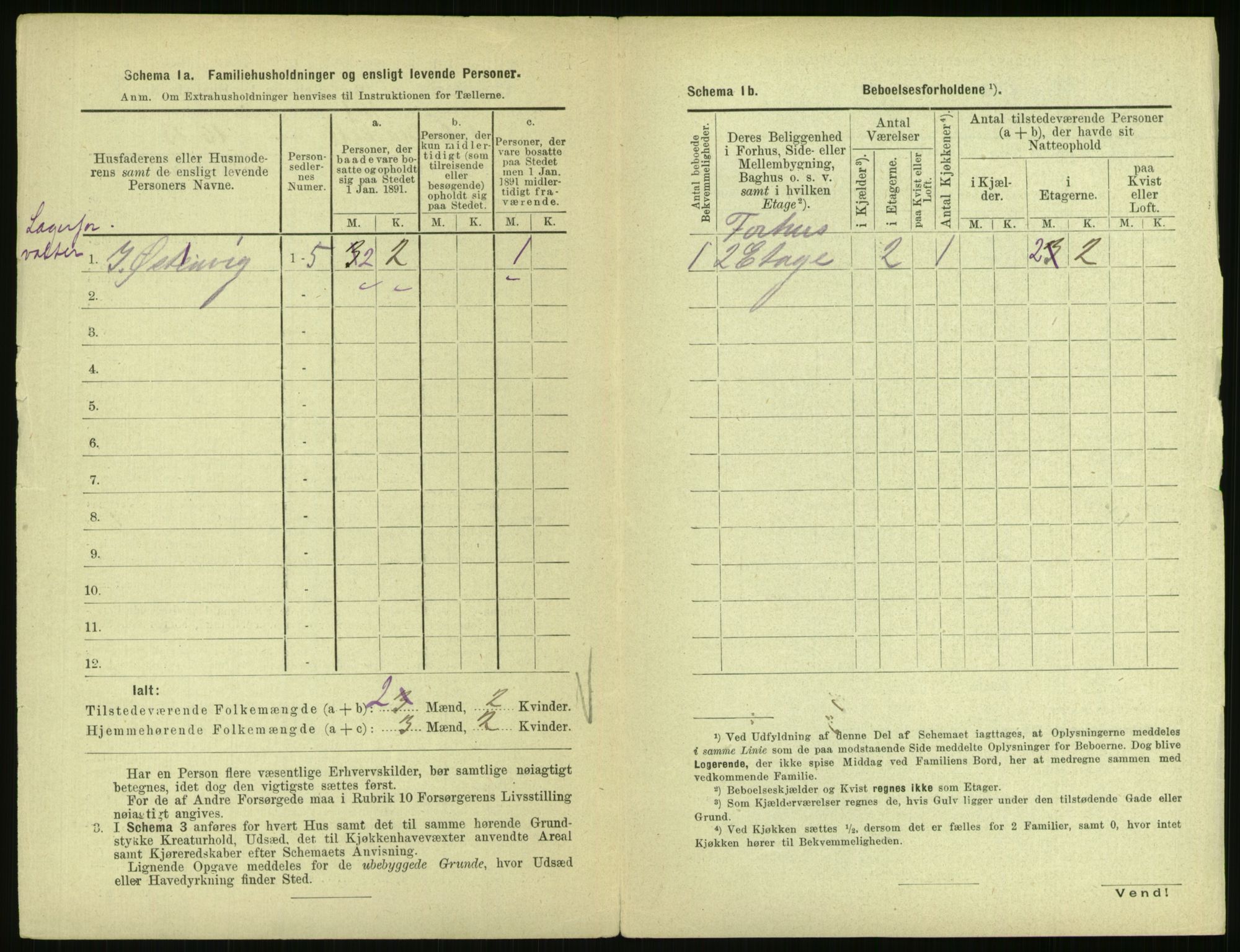 RA, 1891 census for 0301 Kristiania, 1891, p. 49976