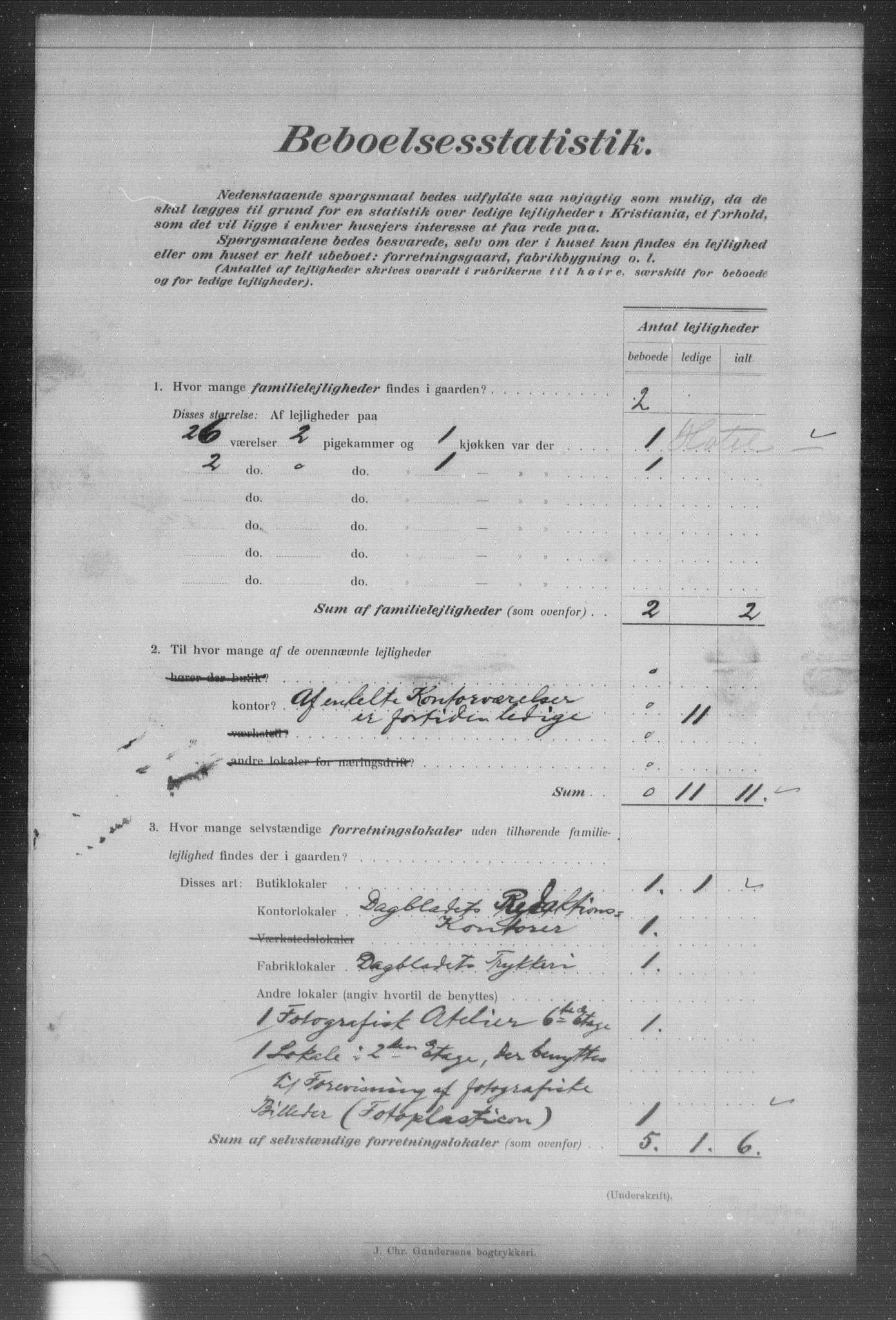 OBA, Municipal Census 1903 for Kristiania, 1903, p. 20039