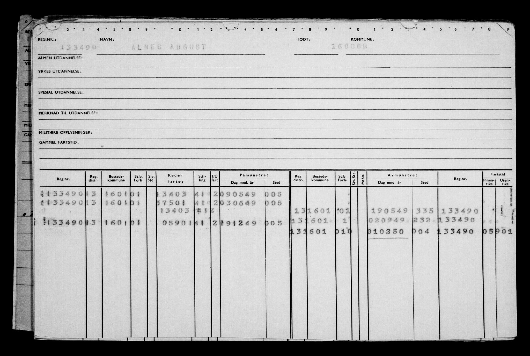 Direktoratet for sjømenn, AV/RA-S-3545/G/Gb/L0001: Hovedkort, 1870-1883, p. 479