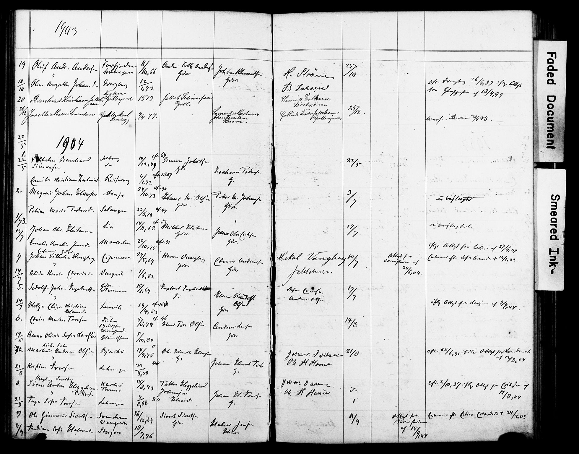 Tranøy sokneprestkontor, AV/SATØ-S-1313/J/Jc/L0052: Banns register no. 52, 1876-1918