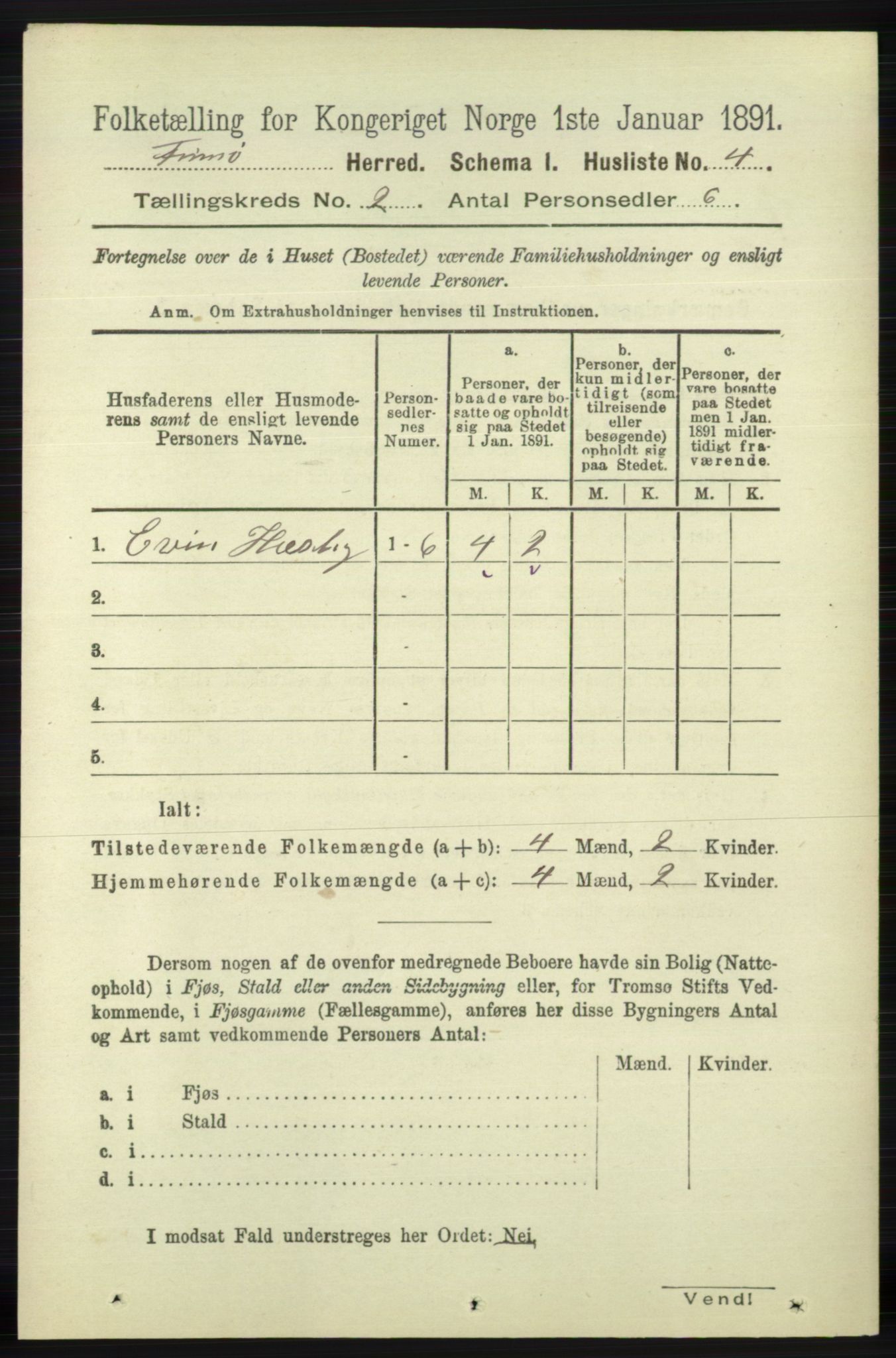 RA, 1891 census for 1141 Finnøy, 1891, p. 190