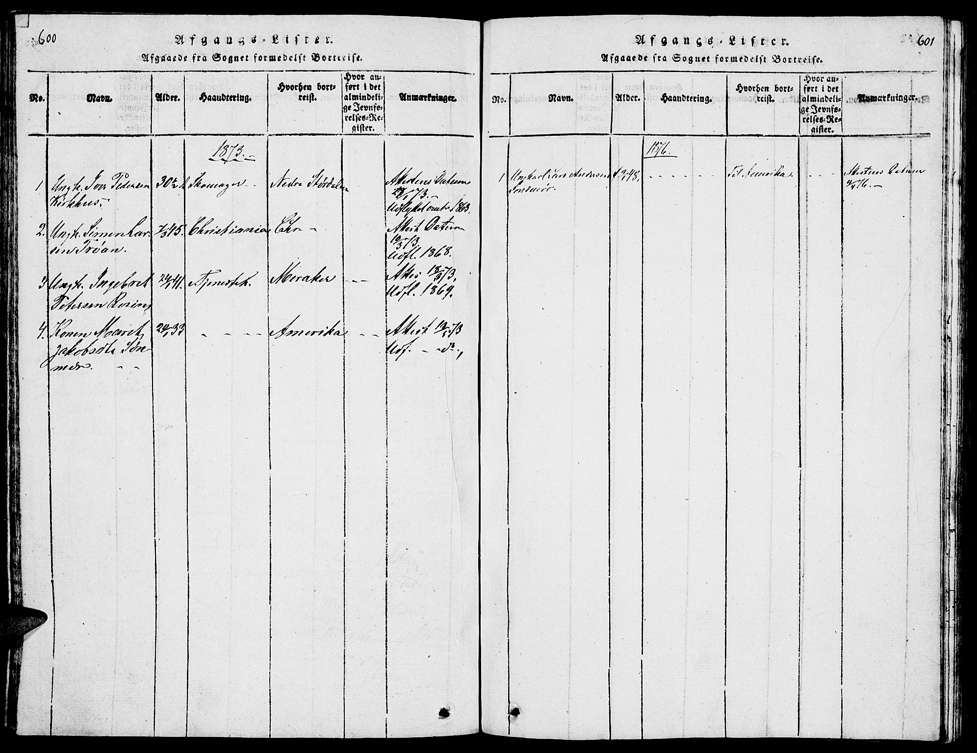 Tolga prestekontor, AV/SAH-PREST-062/L/L0001: Parish register (copy) no. 1, 1814-1877, p. 600-601