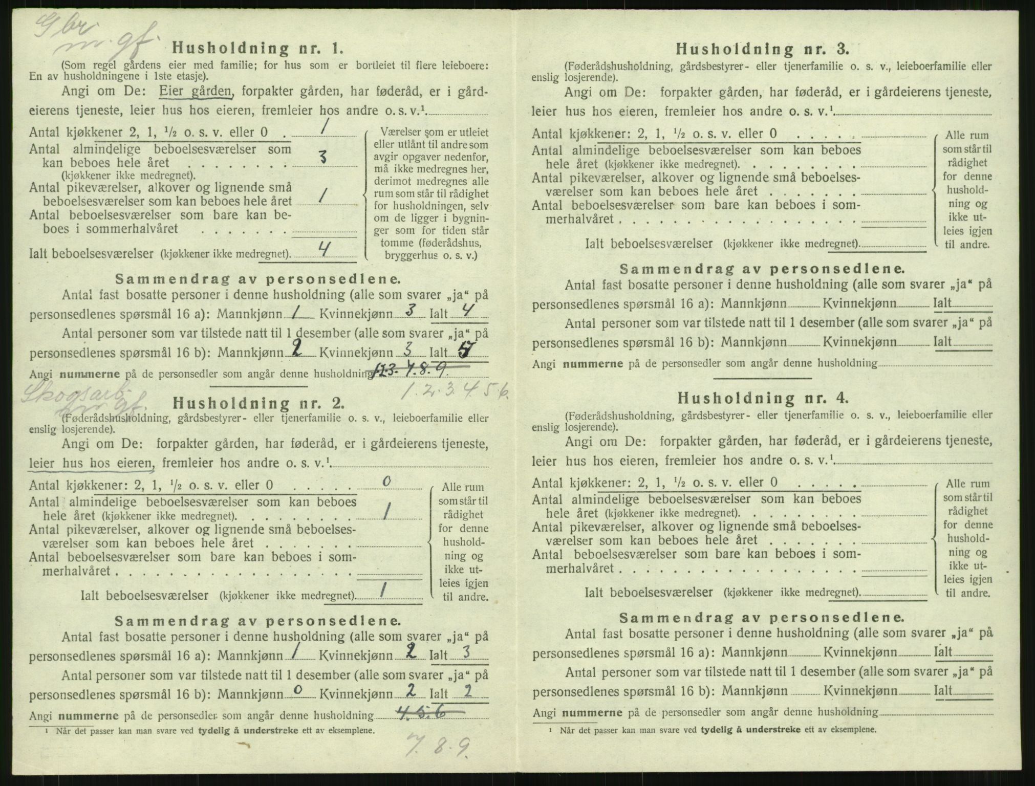 SAT, 1920 census for Stangvik, 1920, p. 571