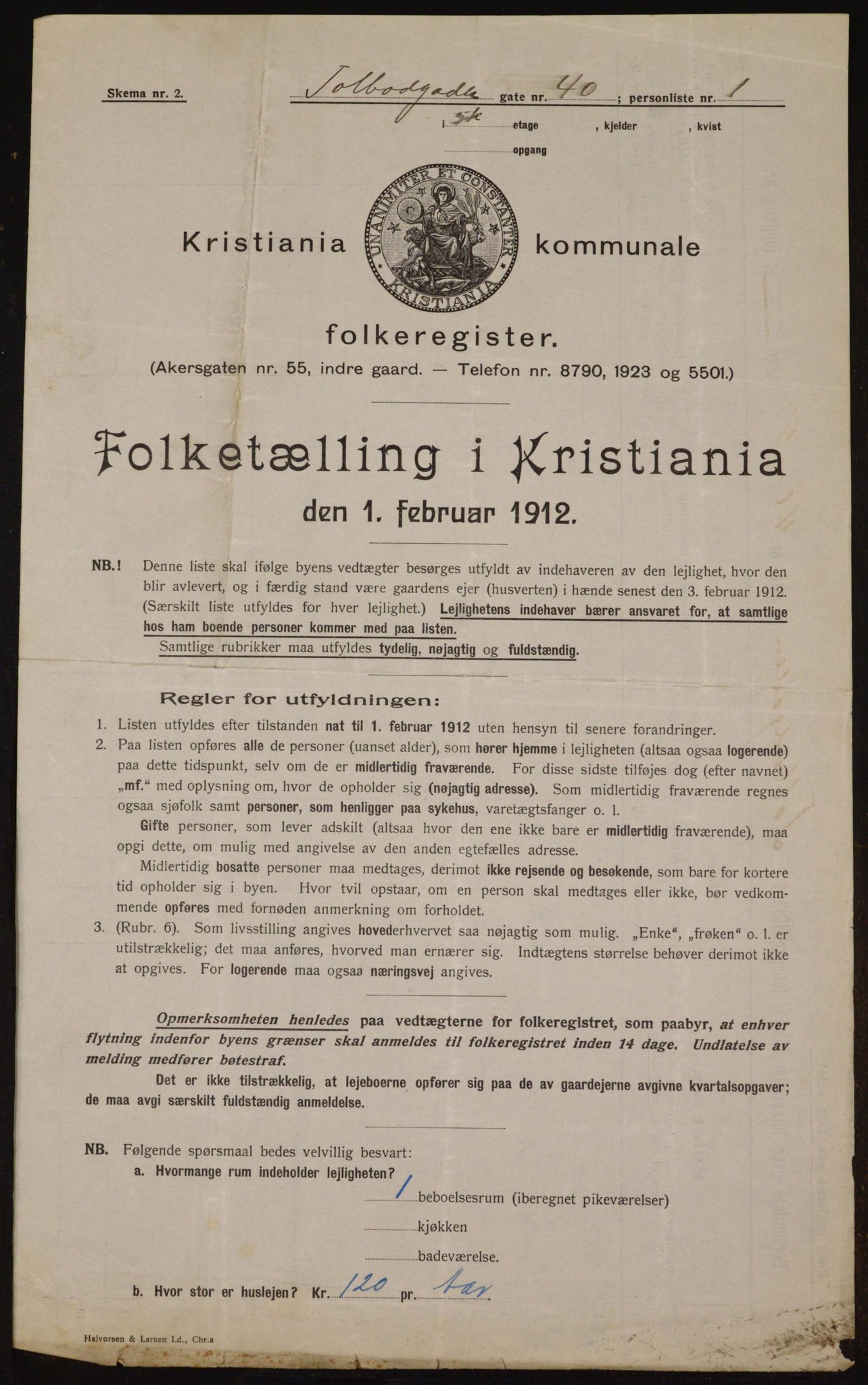 OBA, Municipal Census 1912 for Kristiania, 1912, p. 113402