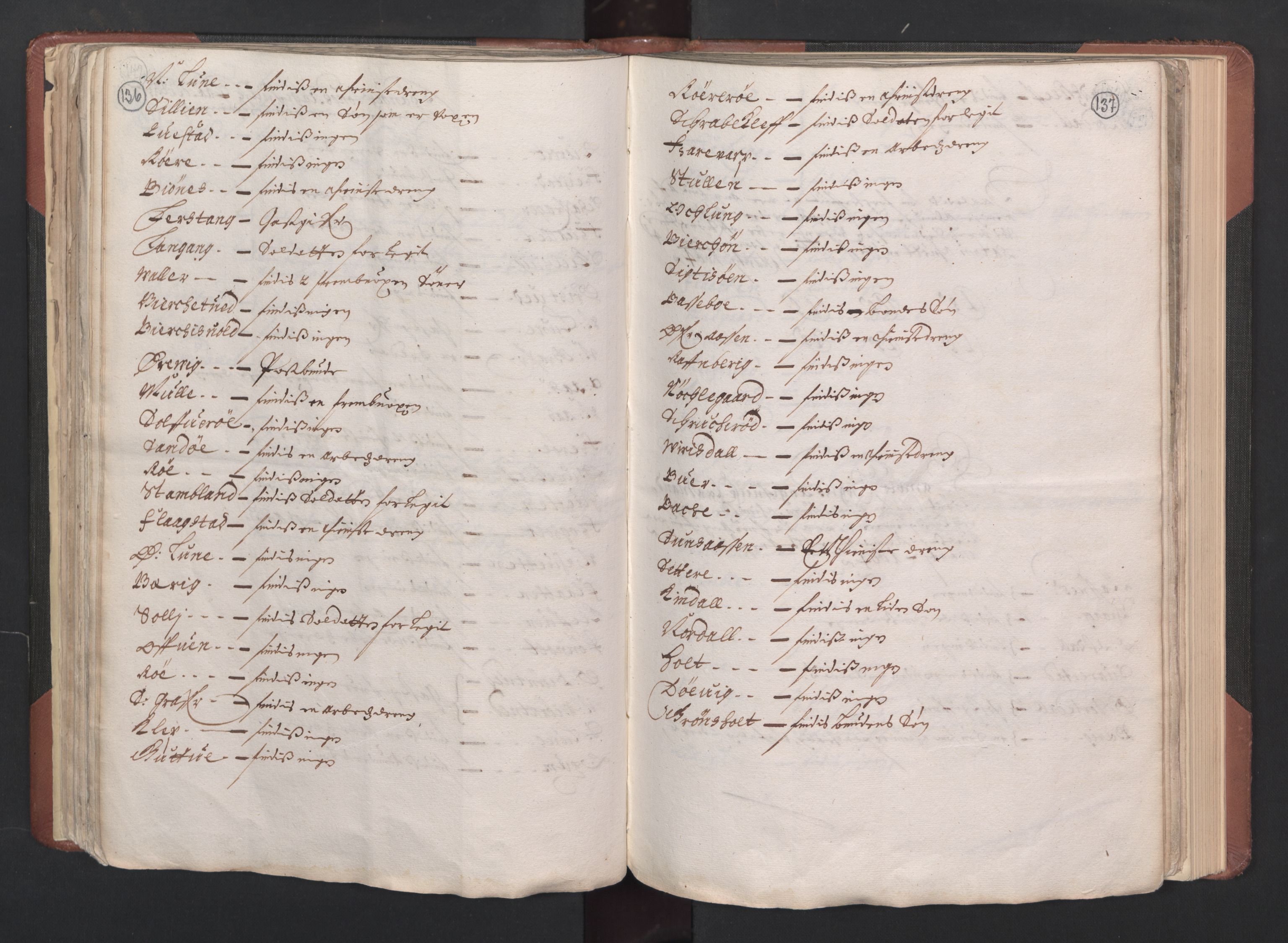 RA, Bailiff's Census 1664-1666, no. 6: Øvre and Nedre Telemark fogderi and Bamble fogderi , 1664, p. 136-137