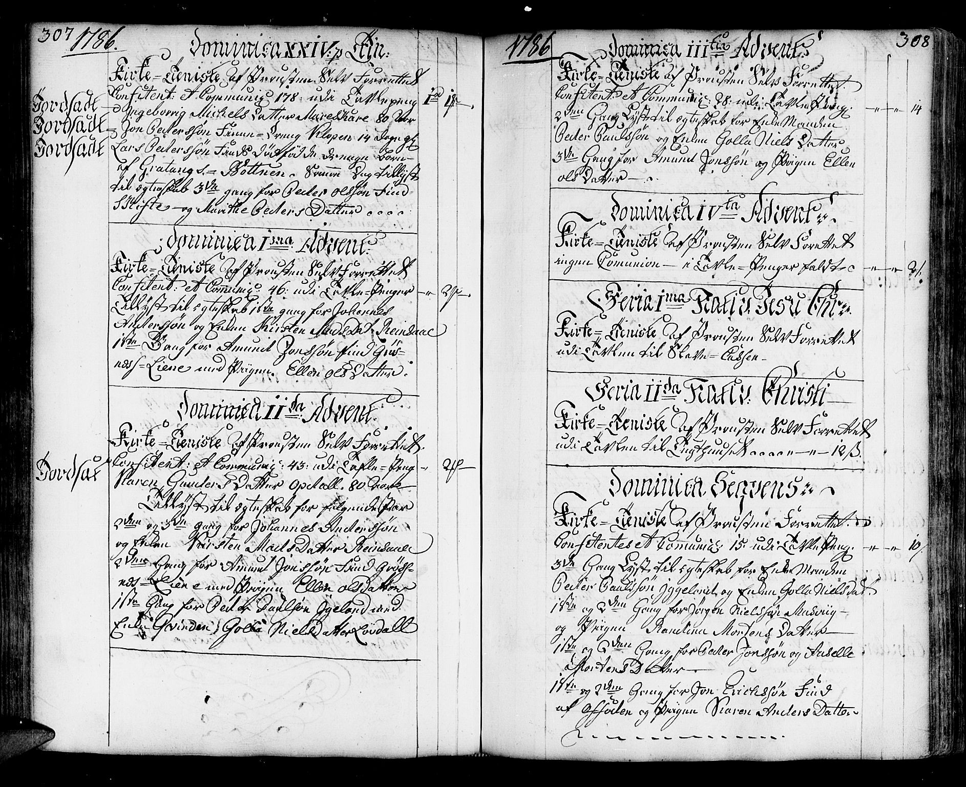 Ibestad sokneprestembete, AV/SATØ-S-0077/H/Ha/Haa/L0003kirke: Parish register (official) no. 3, 1776-1801, p. 307-308