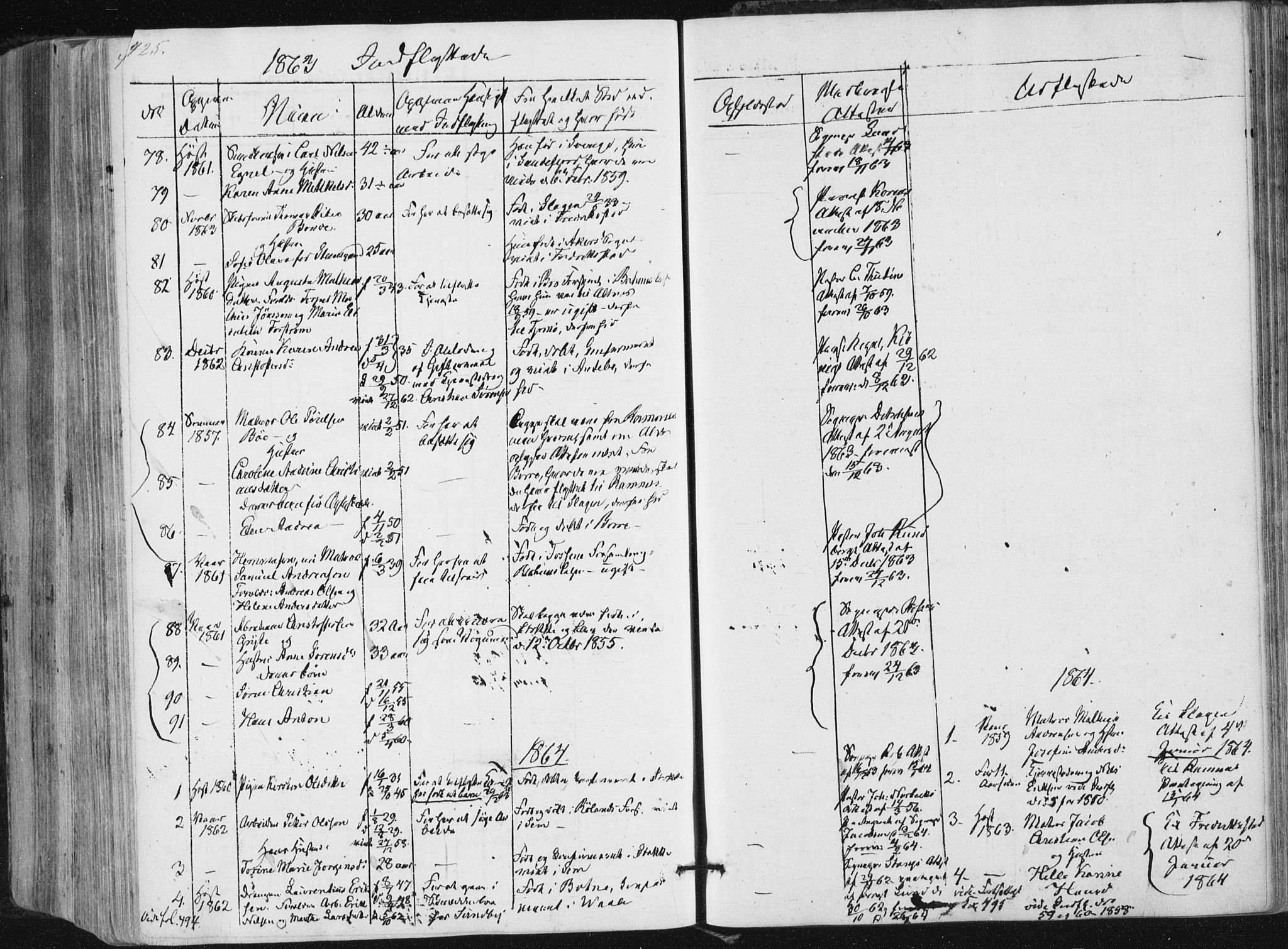 Tønsberg kirkebøker, AV/SAKO-A-330/F/Fa/L0008: Parish register (official) no. I 8, 1855-1864, p. 425