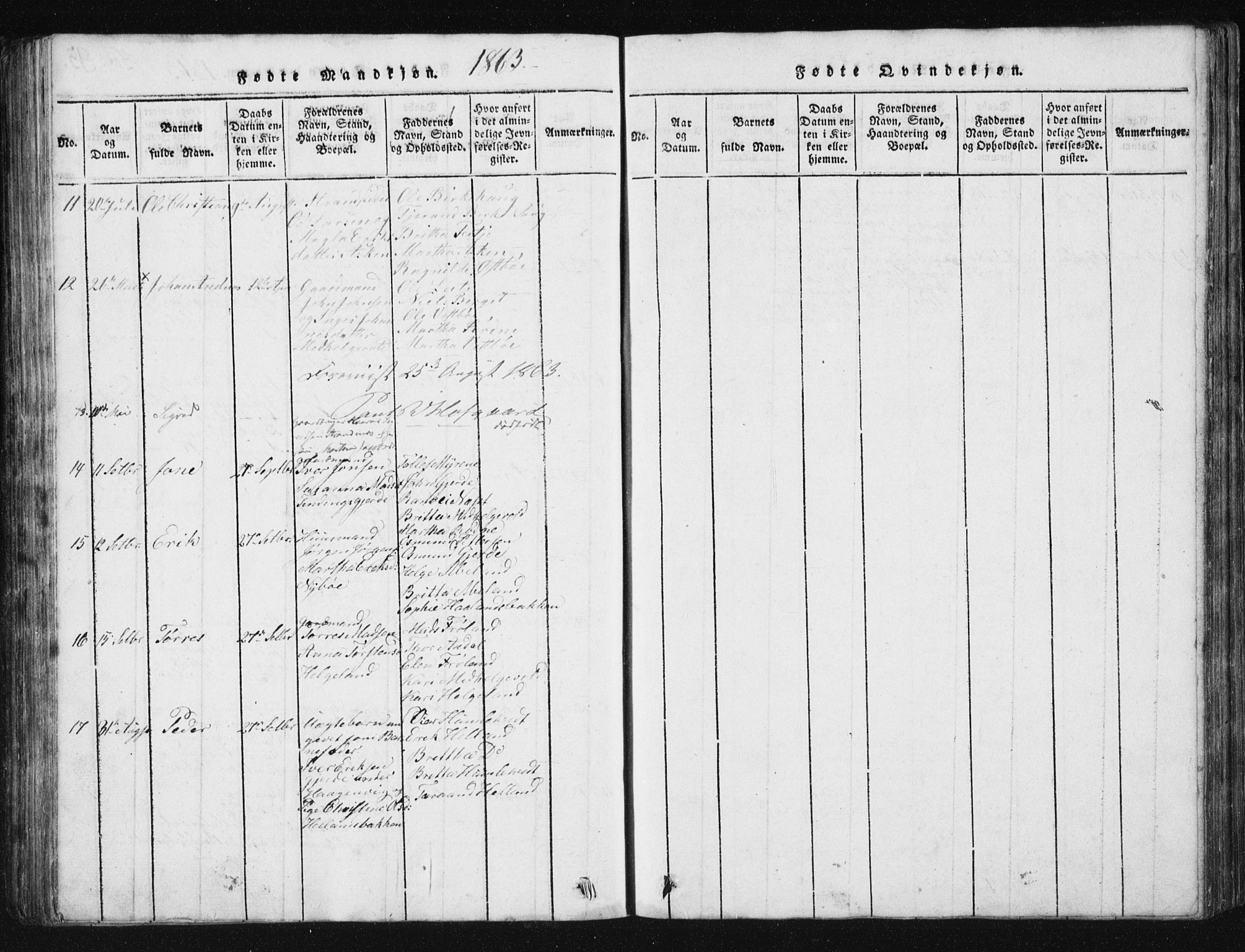 Vikedal sokneprestkontor, SAST/A-101840/01/V: Parish register (copy) no. B 2, 1816-1863