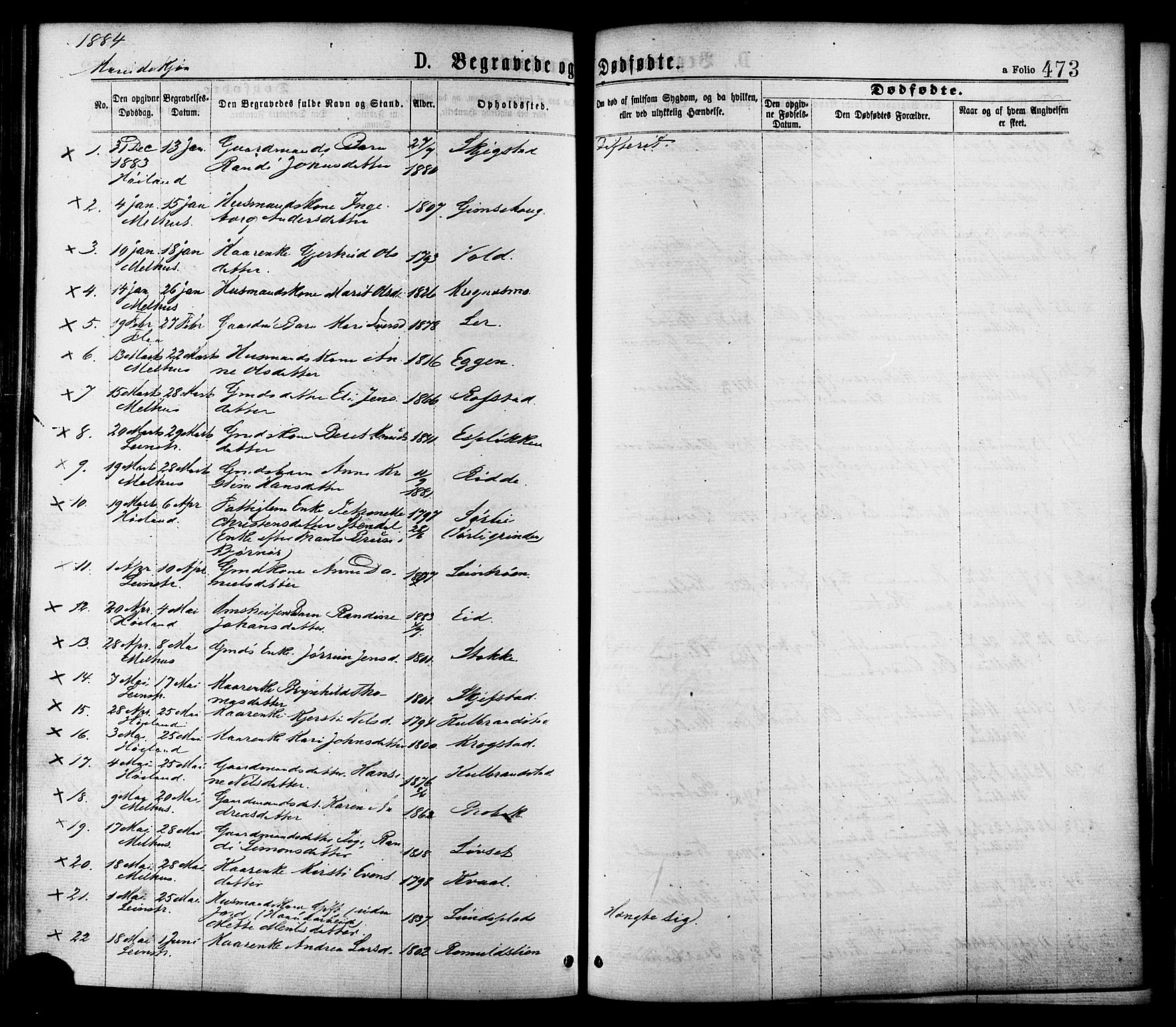 Ministerialprotokoller, klokkerbøker og fødselsregistre - Sør-Trøndelag, SAT/A-1456/691/L1079: Parish register (official) no. 691A11, 1873-1886, p. 473