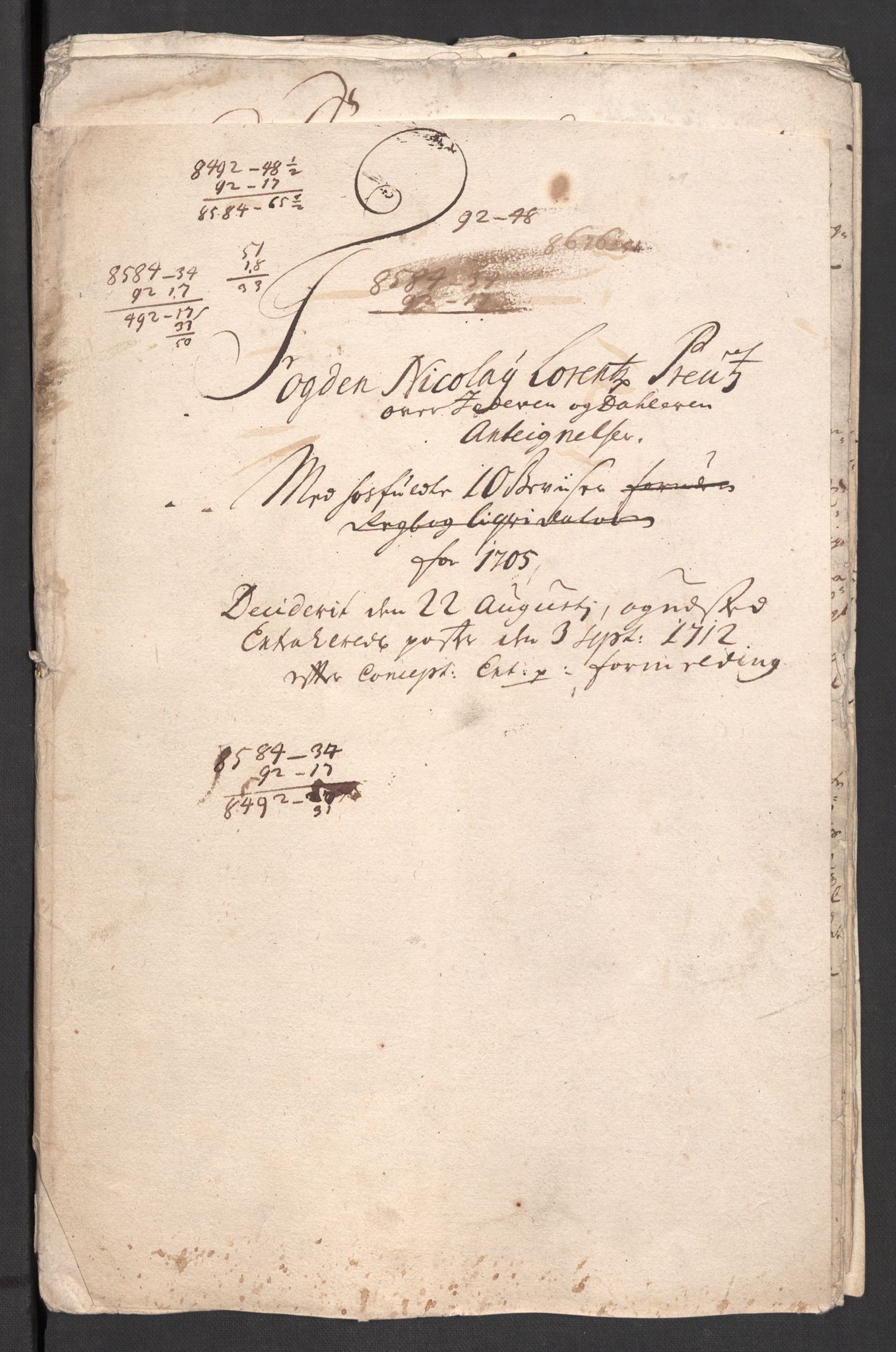 Rentekammeret inntil 1814, Reviderte regnskaper, Fogderegnskap, RA/EA-4092/R46/L2733: Fogderegnskap Jæren og Dalane, 1705-1708, p. 71