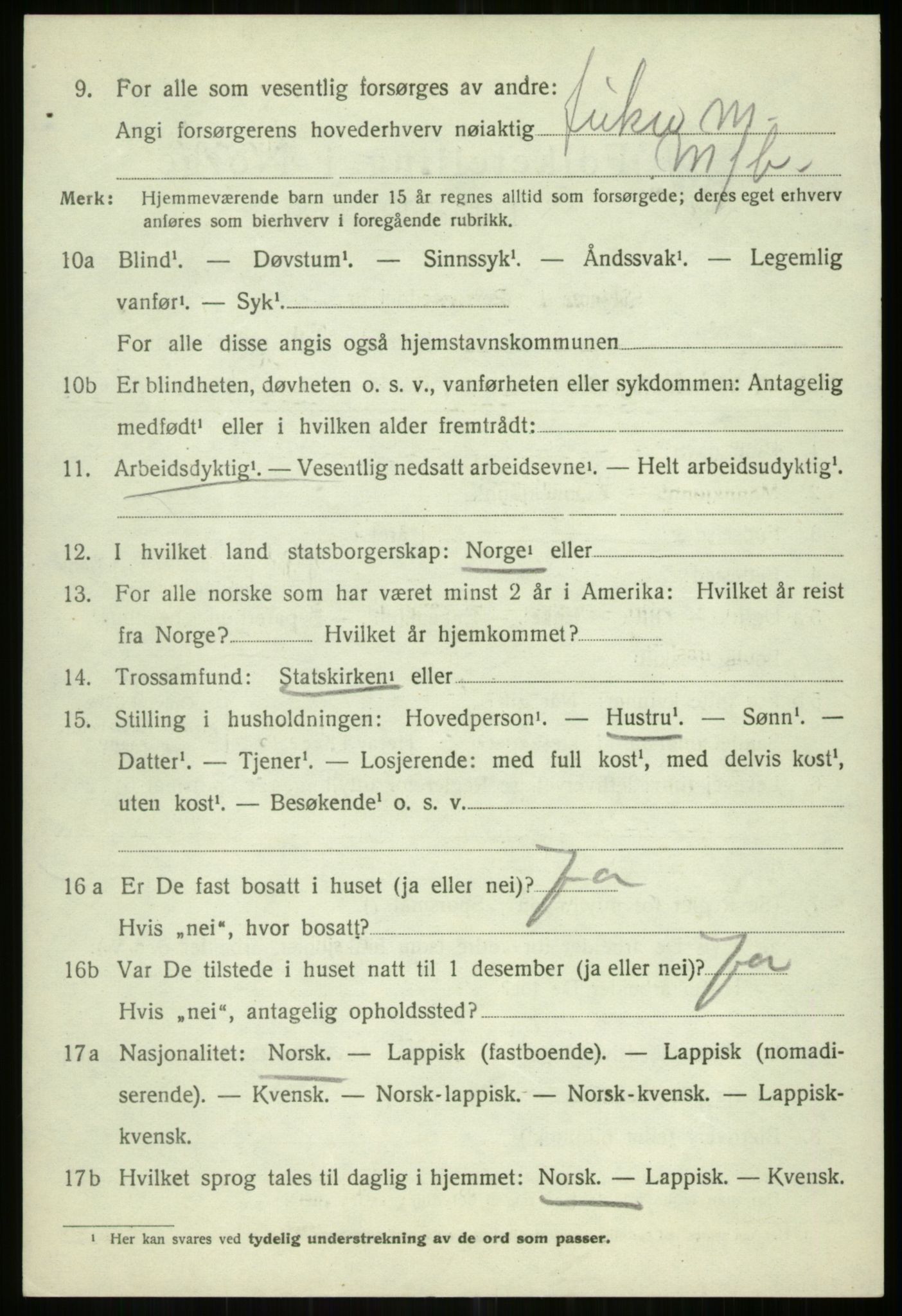 SATØ, 1920 census for Tromsøysund, 1920, p. 13929