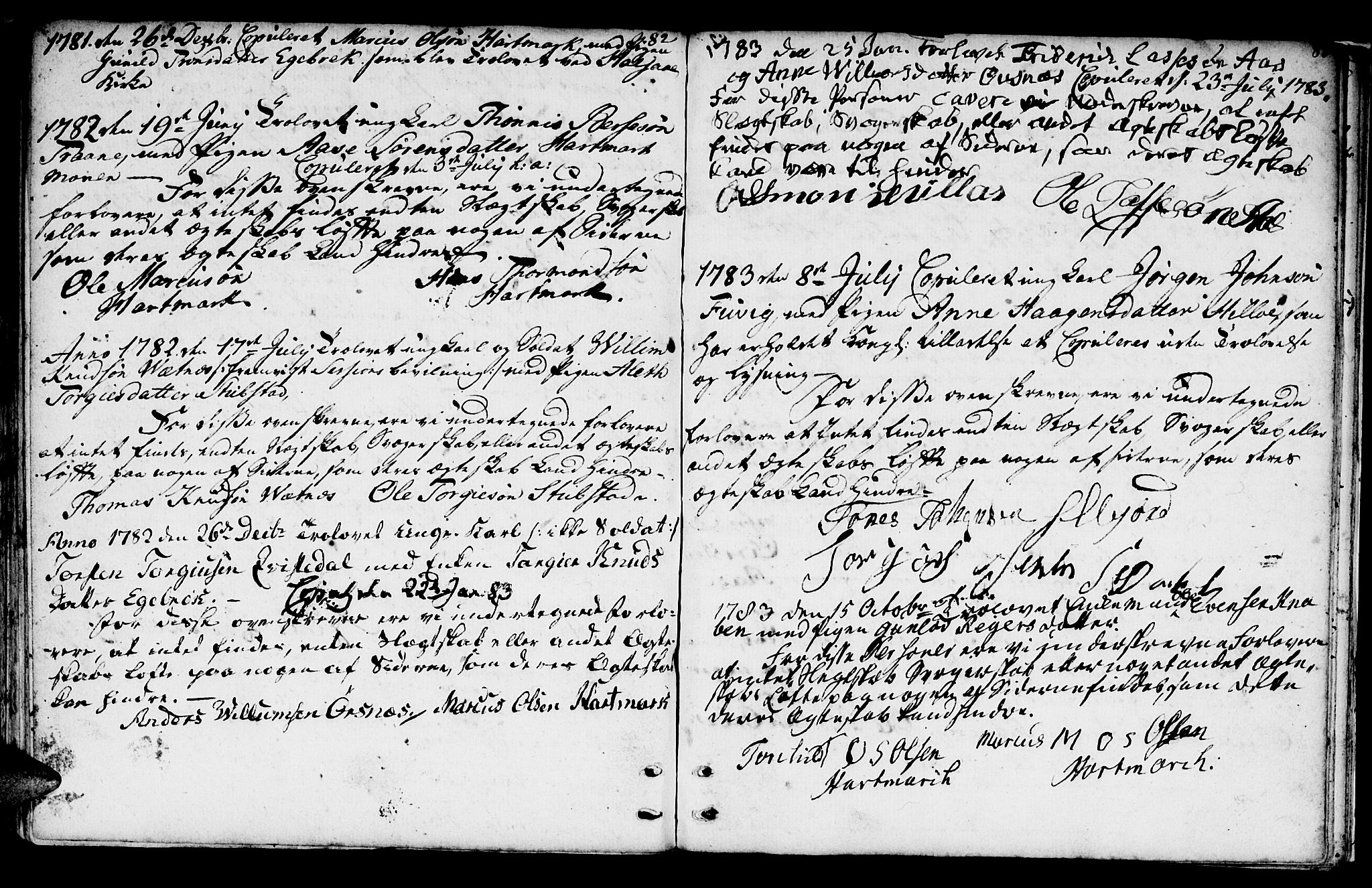 Mandal sokneprestkontor, SAK/1111-0030/F/Fa/Fab/L0002: Parish register (official) no. A 2, 1753-1801, p. 82-83