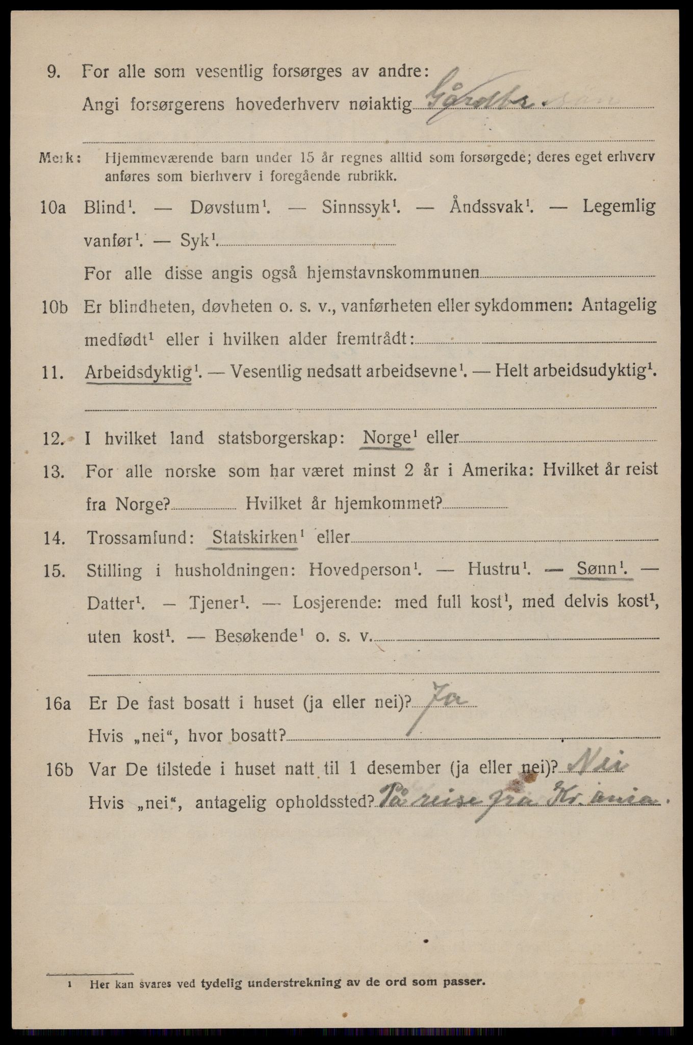 SAST, 1920 census for Håland, 1920, p. 8784