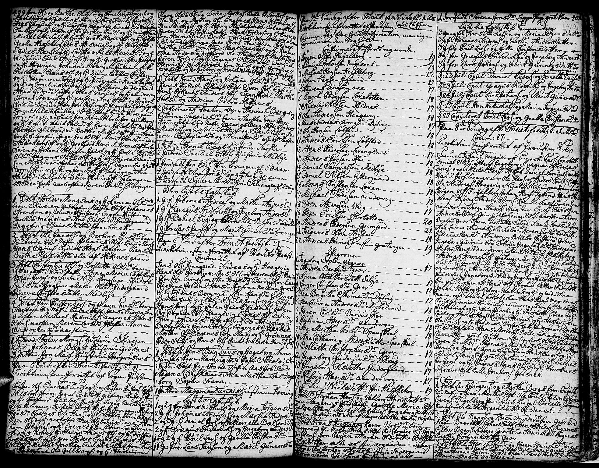 Ibestad sokneprestembete, SATØ/S-0077/H/Ha/Hab/L0001klokker: Parish register (copy) no. 1, 1776-1808, p. 409-410