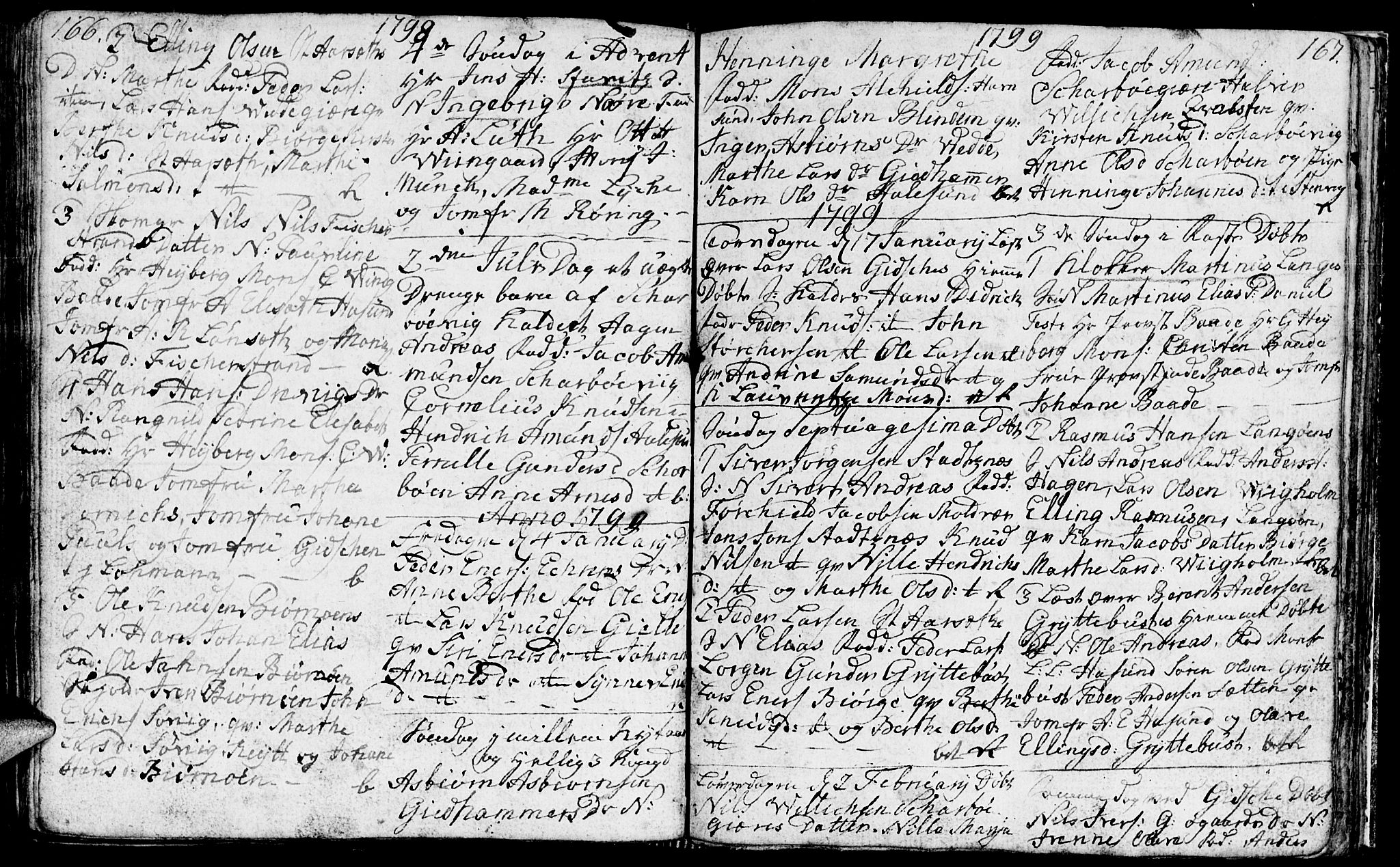 Ministerialprotokoller, klokkerbøker og fødselsregistre - Møre og Romsdal, SAT/A-1454/528/L0421: Parish register (copy) no. 528C02, 1785-1800, p. 166-167