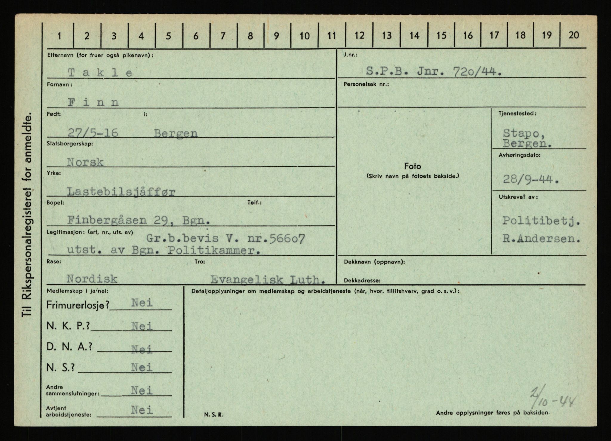 Statspolitiet - Hovedkontoret / Osloavdelingen, AV/RA-S-1329/C/Ca/L0015: Svea - Tøsse, 1943-1945, p. 1828