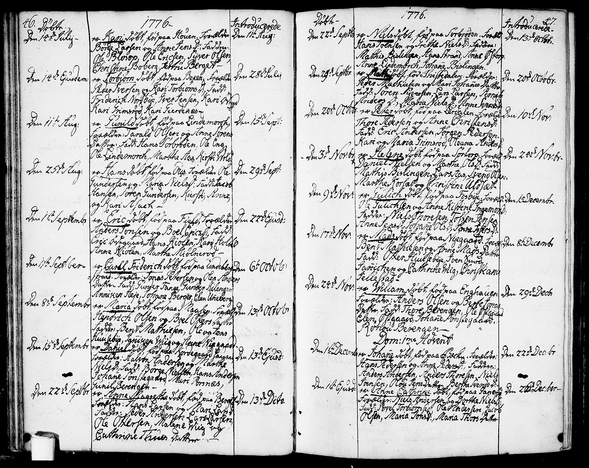 Berg prestekontor Kirkebøker, AV/SAO-A-10902/F/Fa/L0001: Parish register (official) no. I 1, 1770-1814, p. 46-47