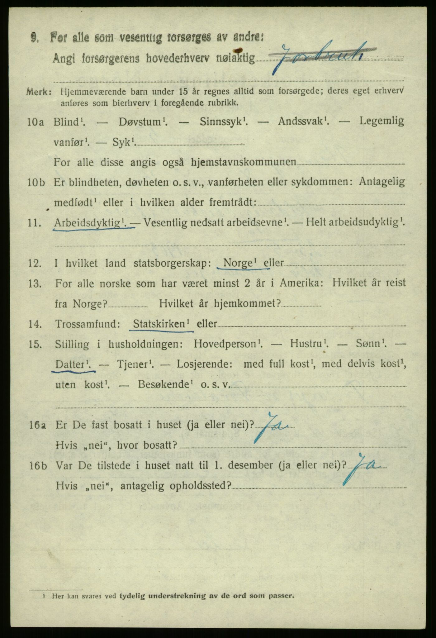 SAB, 1920 census for Bremanger, 1920, p. 5513