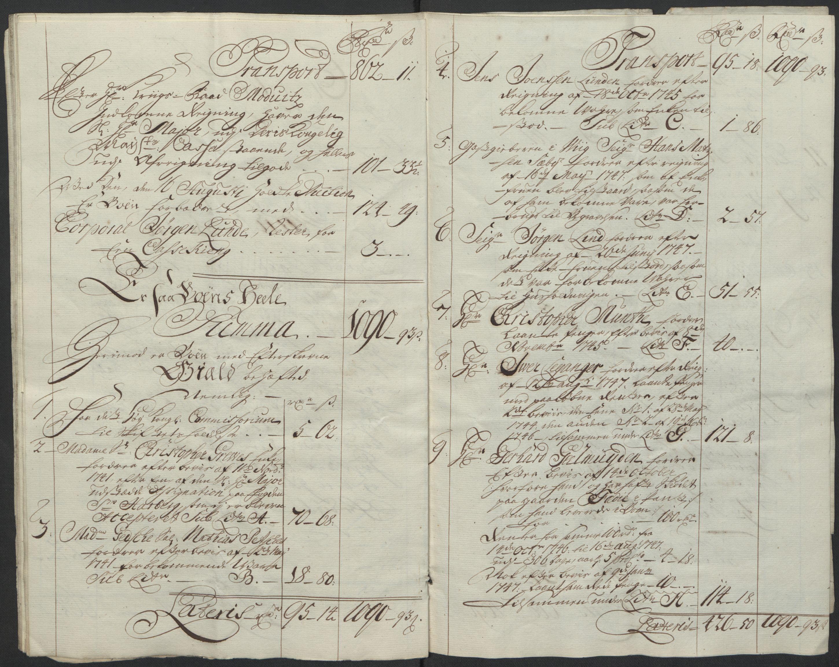 Forsvaret, Generalauditøren, AV/RA-RAFA-1772/F/Fj/Fja/L0036: --, 1731-1822, p. 343