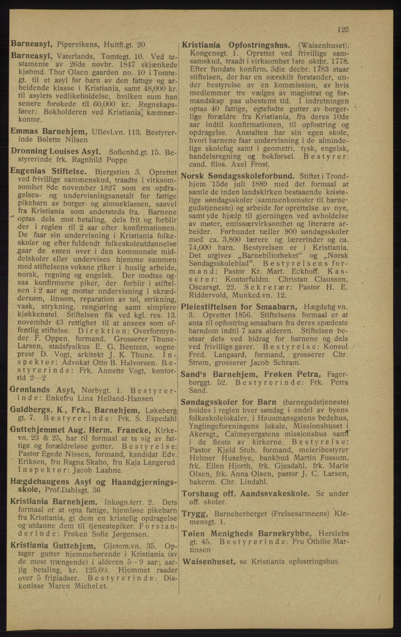 Kristiania/Oslo adressebok, PUBL/-, 1913, p. 127