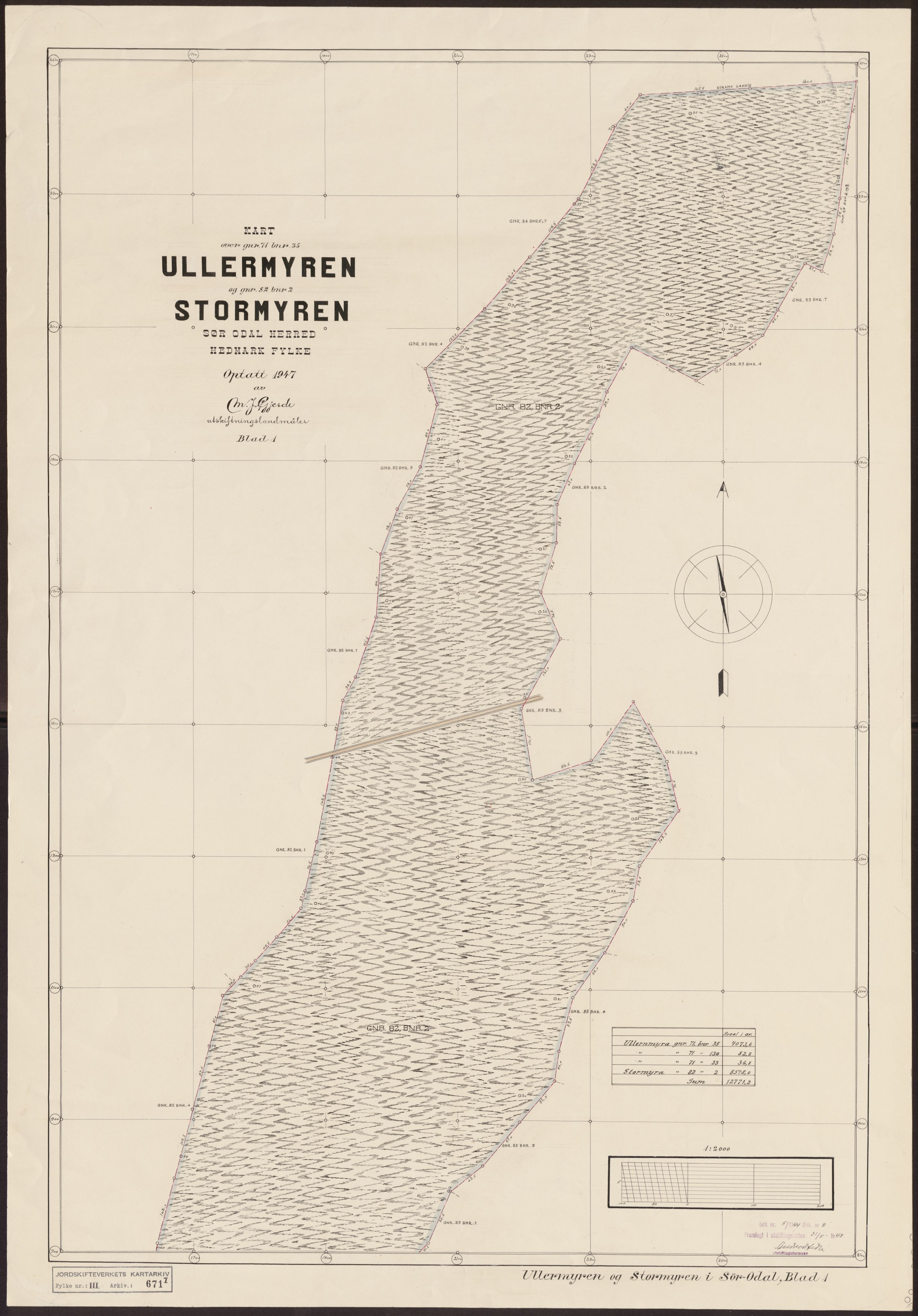 Jordskifteverkets kartarkiv, RA/S-3929/T, 1859-1988, p. 1028
