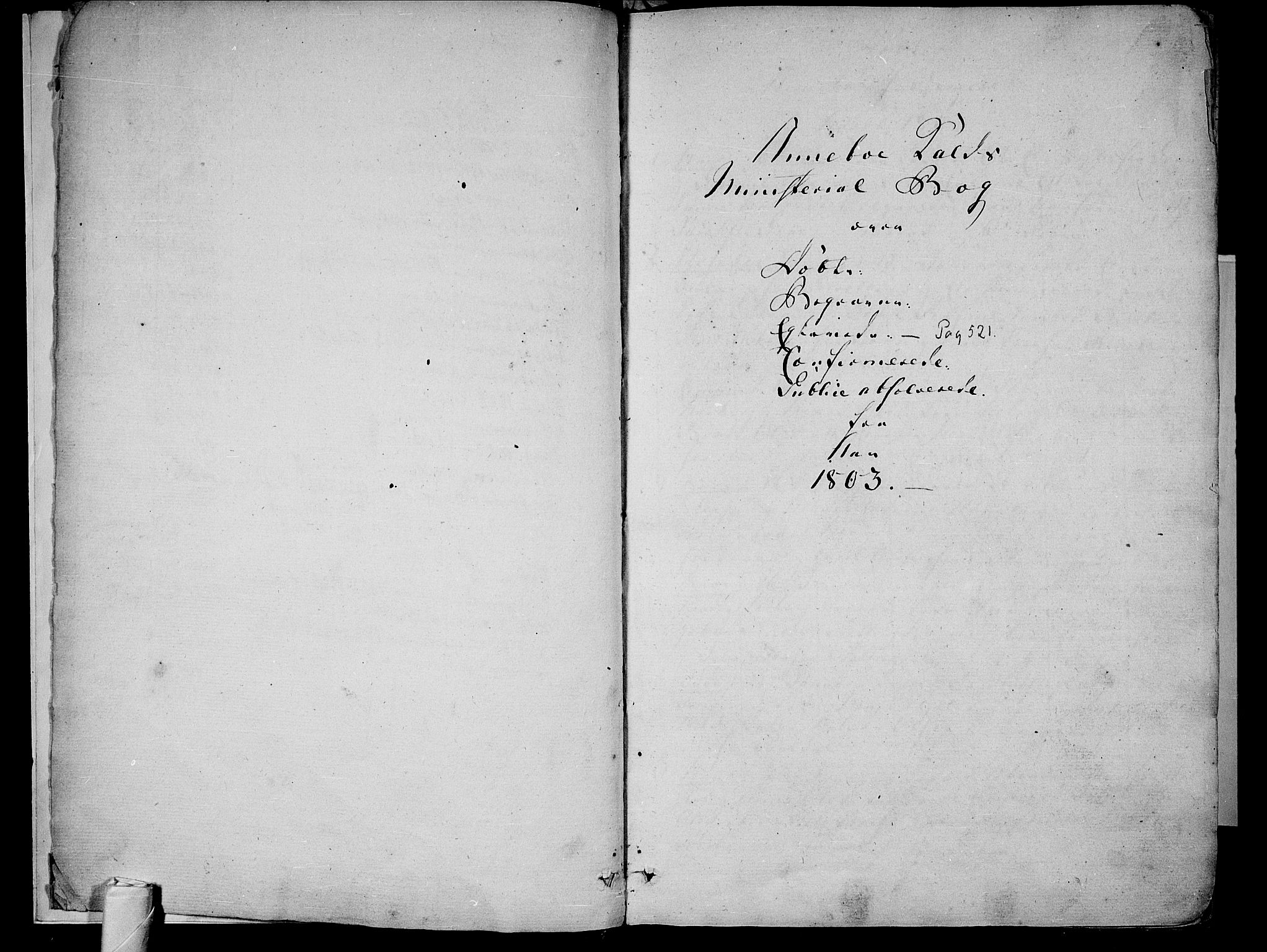 Andebu kirkebøker, AV/SAKO-A-336/F/Fa/L0003: Parish register (official) no. 3 /1, 1803-1828, p. 0-1