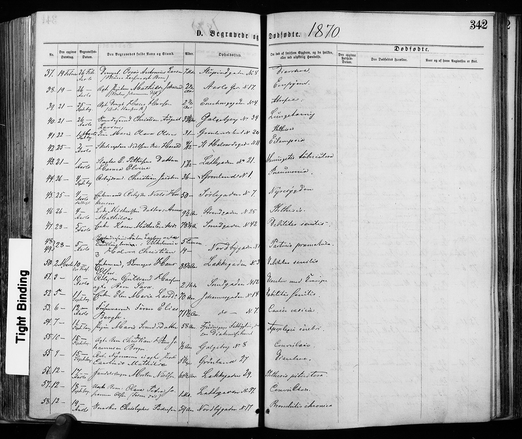 Grønland prestekontor Kirkebøker, AV/SAO-A-10848/F/Fa/L0005: Parish register (official) no. 5, 1869-1880, p. 342