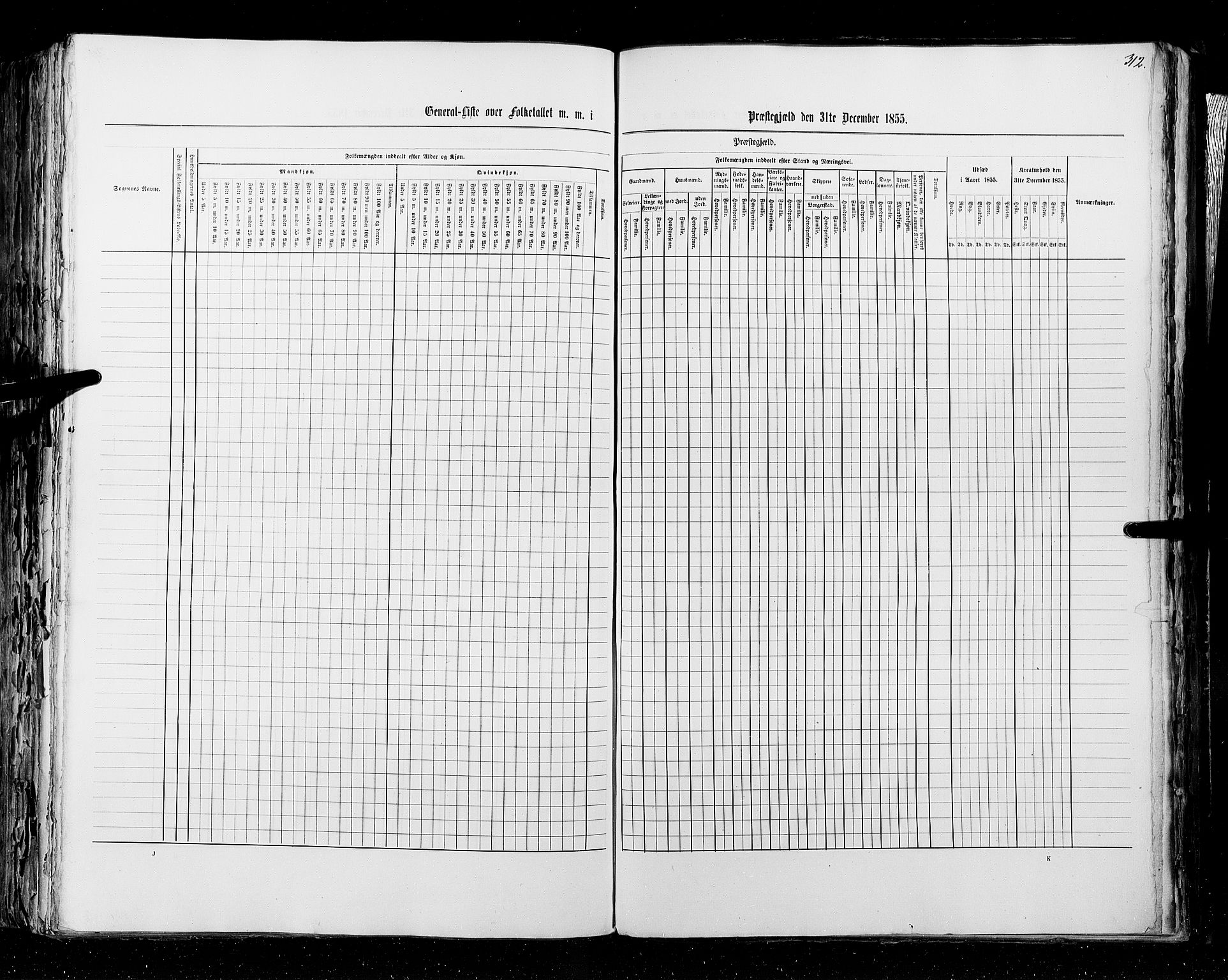 RA, Census 1855, vol. 2: Kristians amt, Buskerud amt og Jarlsberg og Larvik amt, 1855, p. 312