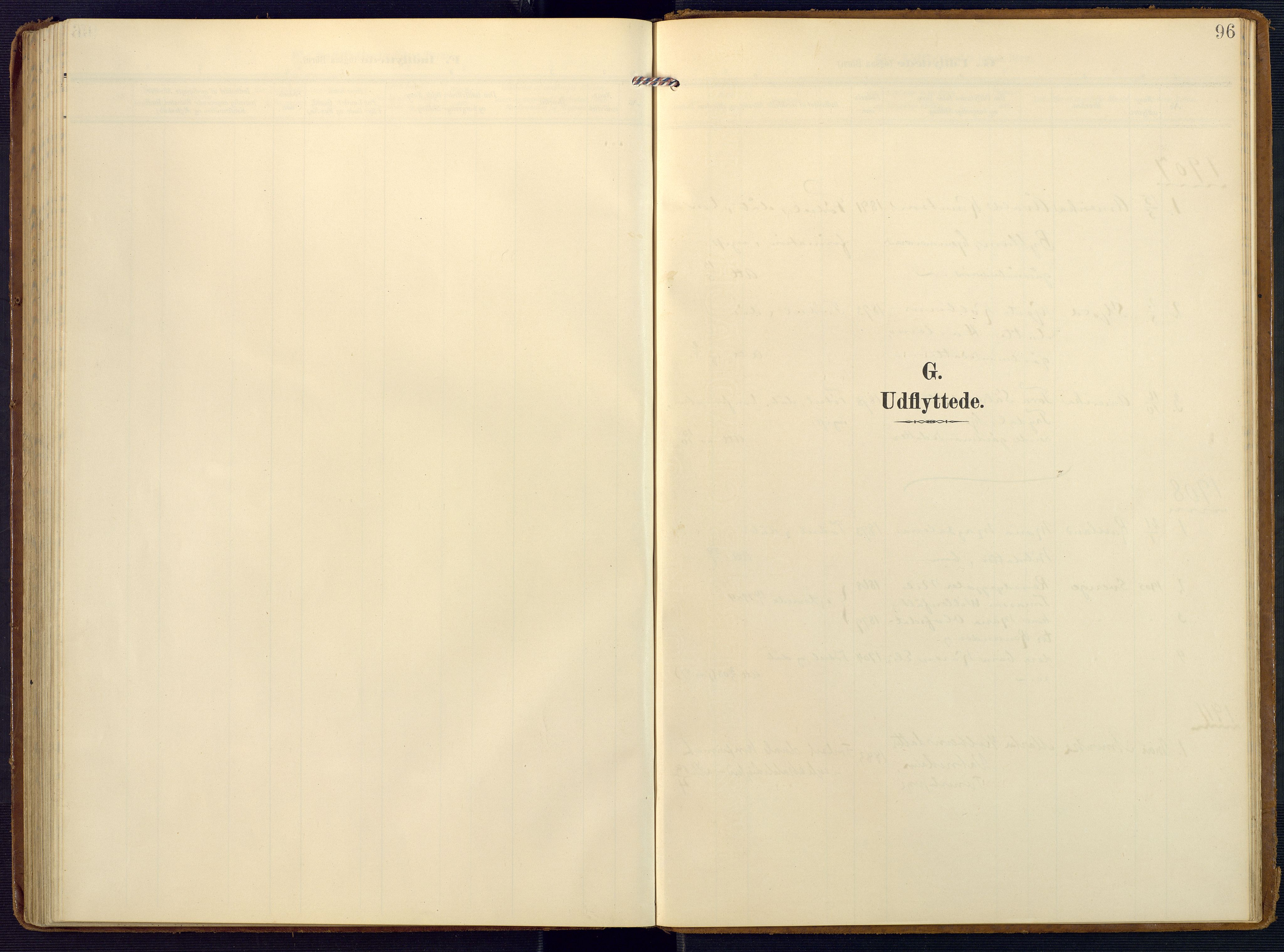 Valle sokneprestkontor, SAK/1111-0044/F/Fa/Faa/L0002: Parish register (official) no. A 2, 1907-1919, p. 96