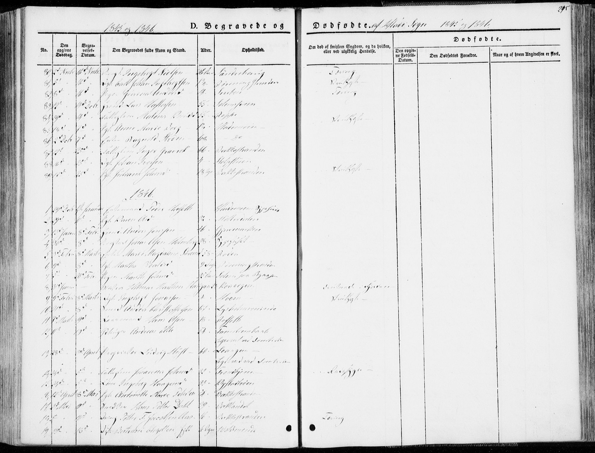 Ministerialprotokoller, klokkerbøker og fødselsregistre - Sør-Trøndelag, SAT/A-1456/606/L0290: Parish register (official) no. 606A05, 1841-1847, p. 295