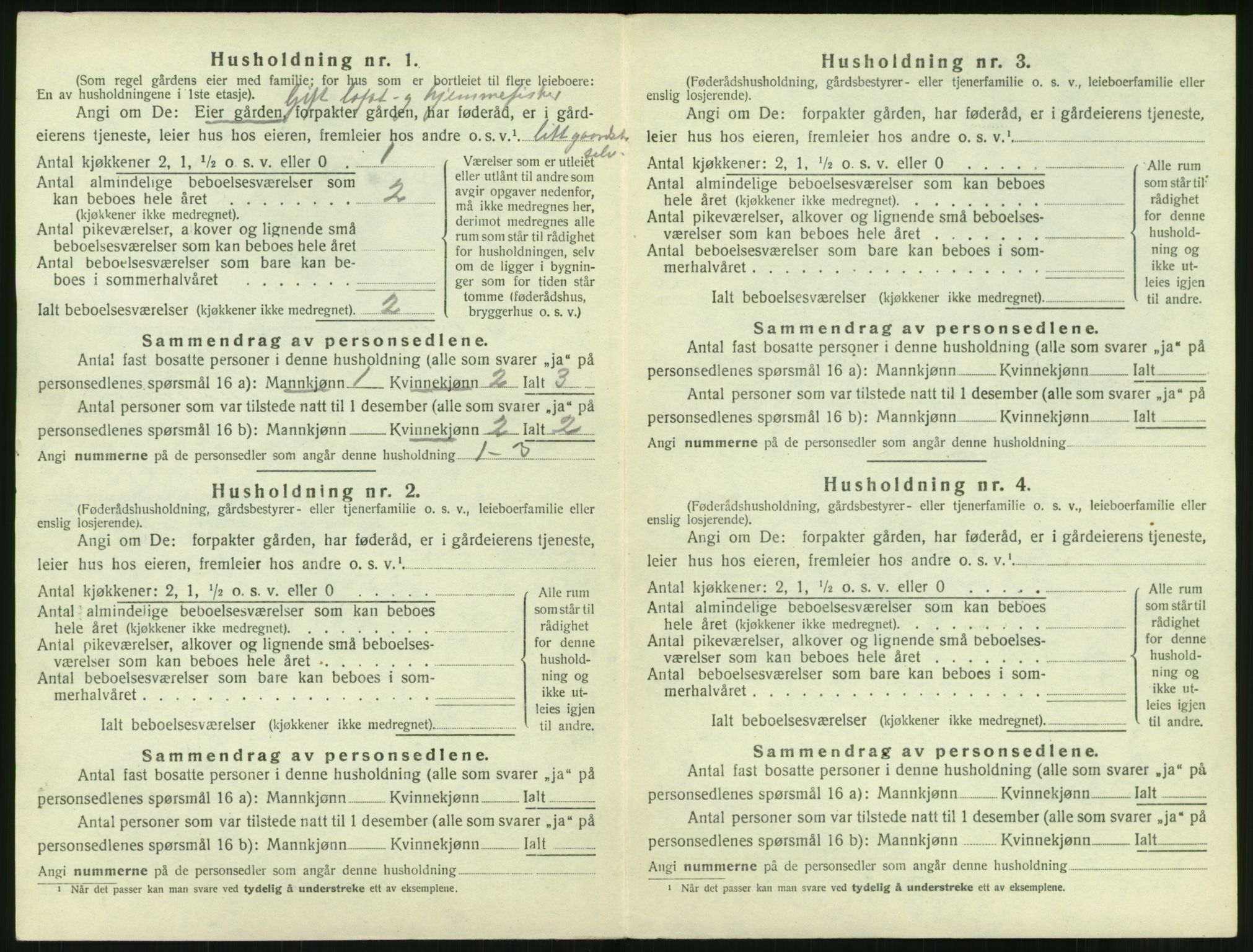 SAT, 1920 census for Hadsel, 1920, p. 3385