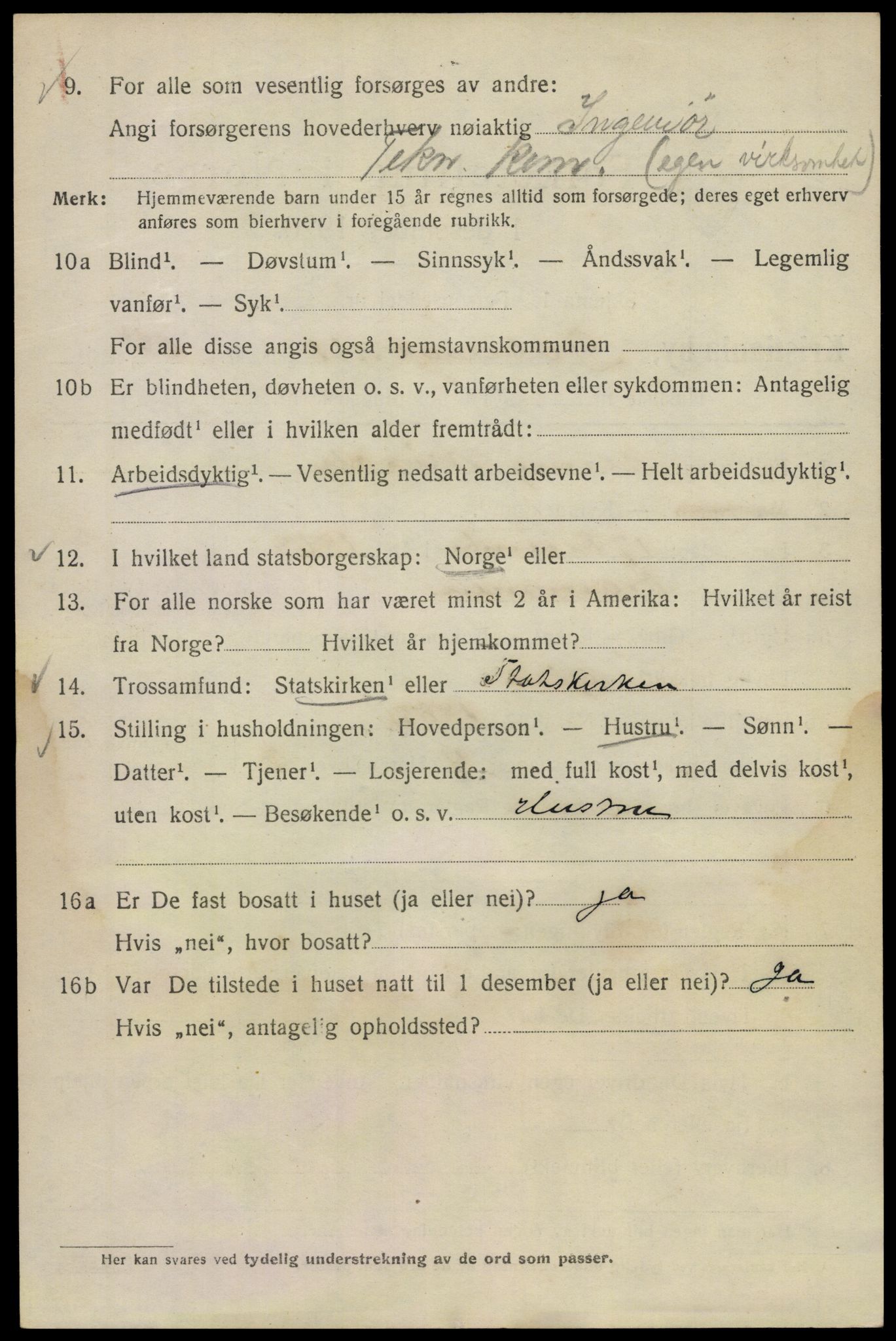 SAO, 1920 census for Kristiania, 1920, p. 245682