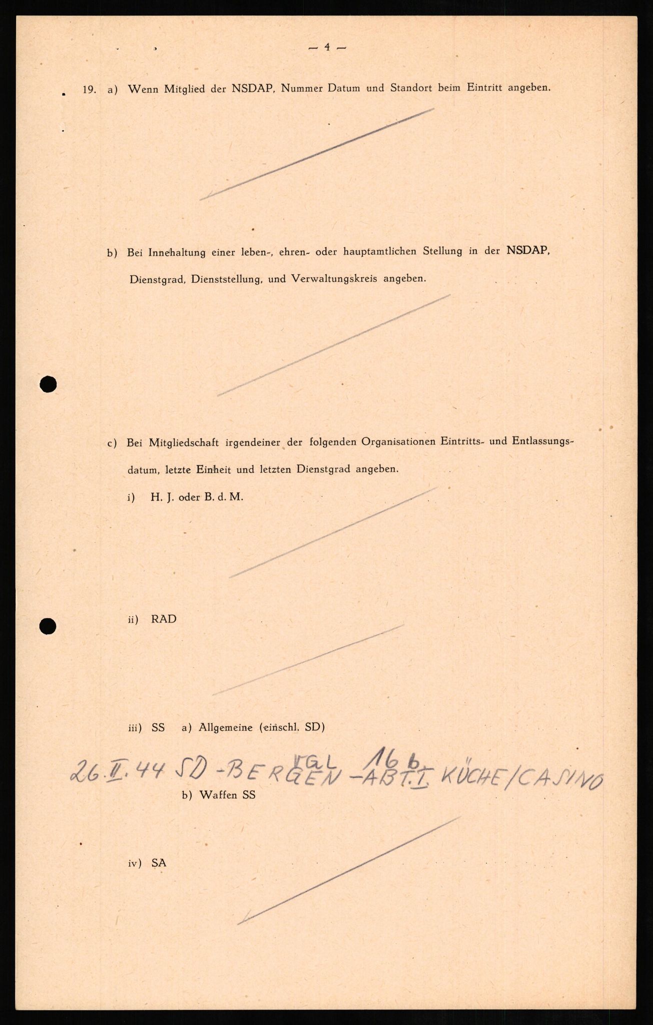 Forsvaret, Forsvarets overkommando II, AV/RA-RAFA-3915/D/Db/L0013: CI Questionaires. Tyske okkupasjonsstyrker i Norge. Tyskere., 1945-1946, p. 210