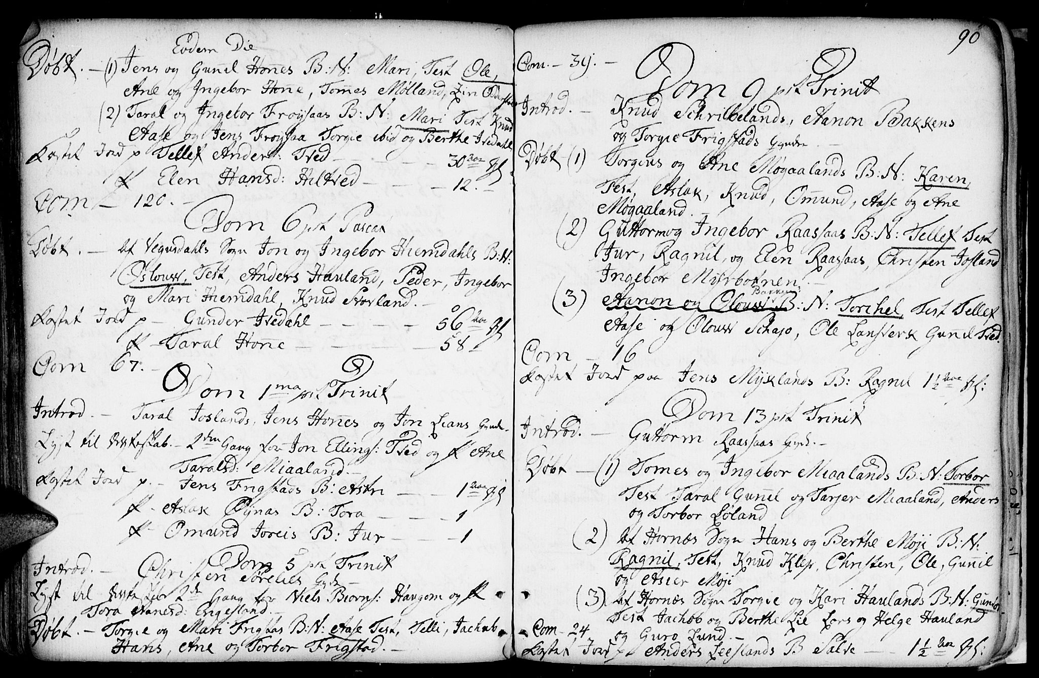 Evje sokneprestkontor, AV/SAK-1111-0008/F/Fa/Fac/L0002: Parish register (official) no. A 2, 1765-1816, p. 90