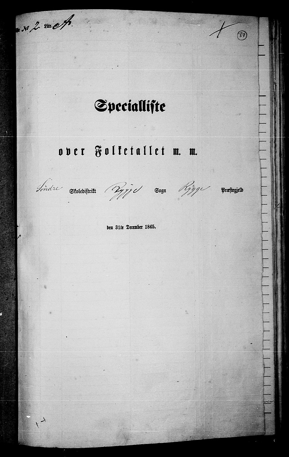 RA, 1865 census for Rygge, 1865, p. 32