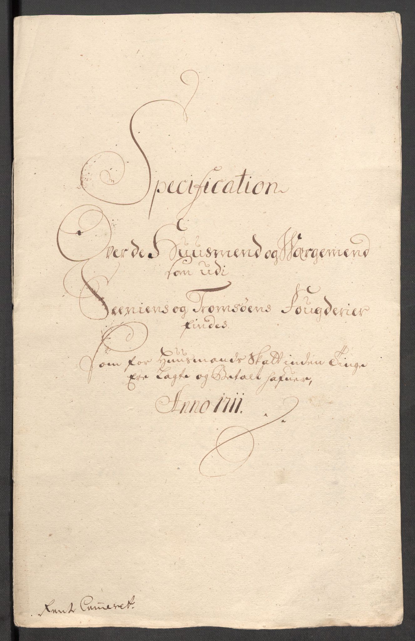 Rentekammeret inntil 1814, Reviderte regnskaper, Fogderegnskap, RA/EA-4092/R68/L4758: Fogderegnskap Senja og Troms, 1711-1712, p. 72