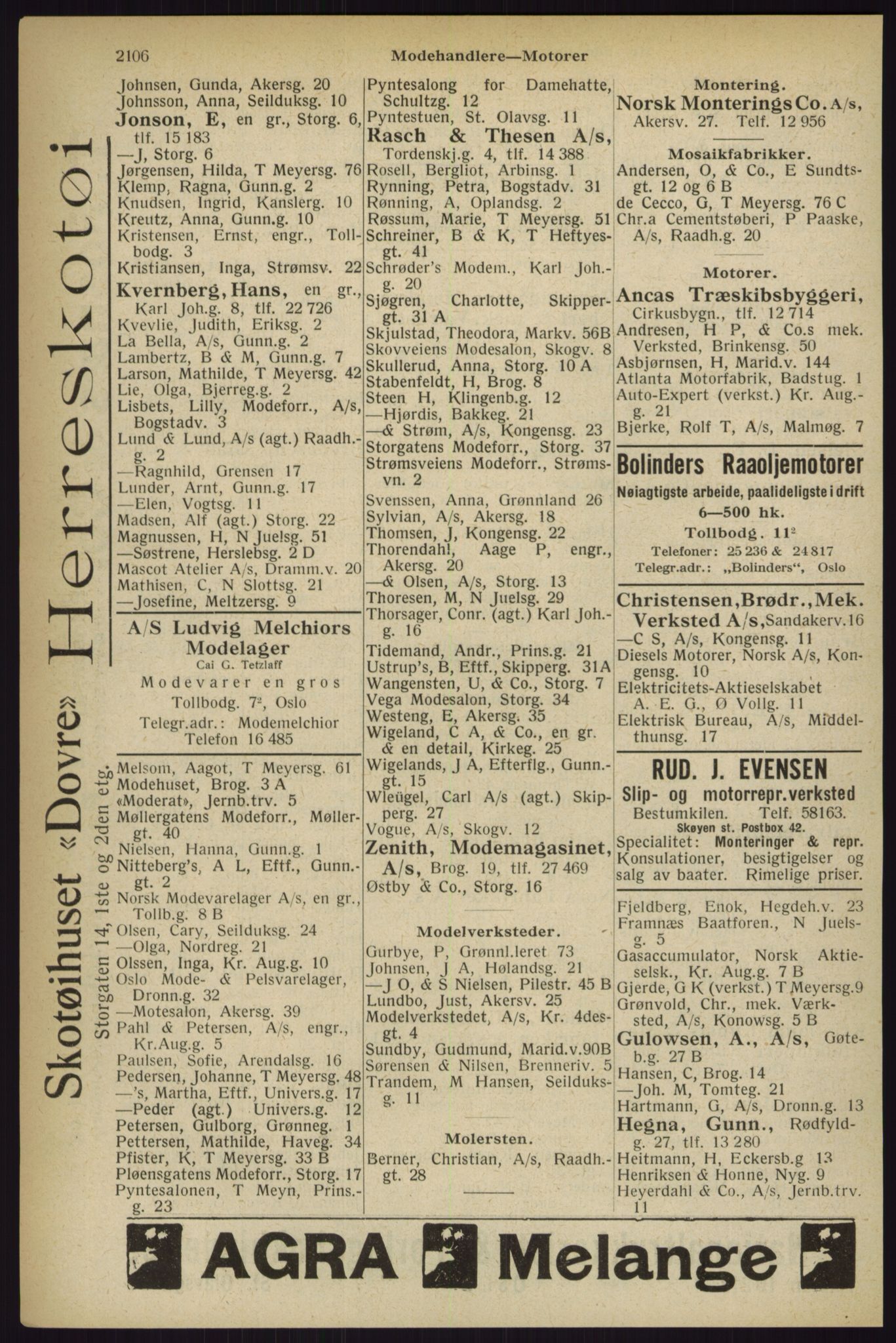 Kristiania/Oslo adressebok, PUBL/-, 1927, p. 2106