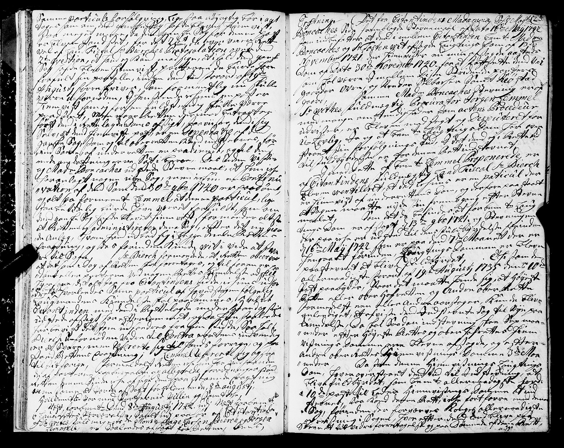 Strinda og Selbu sorenskriveri, AV/SAT-A-0015/1/1A/L0010: Tingbok 9, 1742-1747, p. 24b-25a