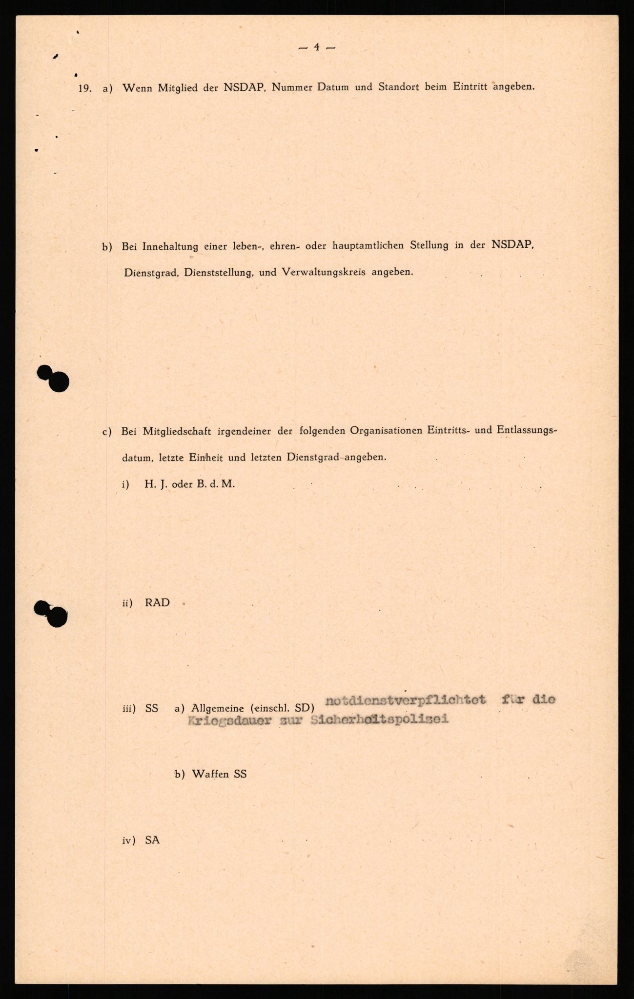 Forsvaret, Forsvarets overkommando II, AV/RA-RAFA-3915/D/Db/L0035: CI Questionaires. Tyske okkupasjonsstyrker i Norge. Tyskere., 1945-1946, p. 429