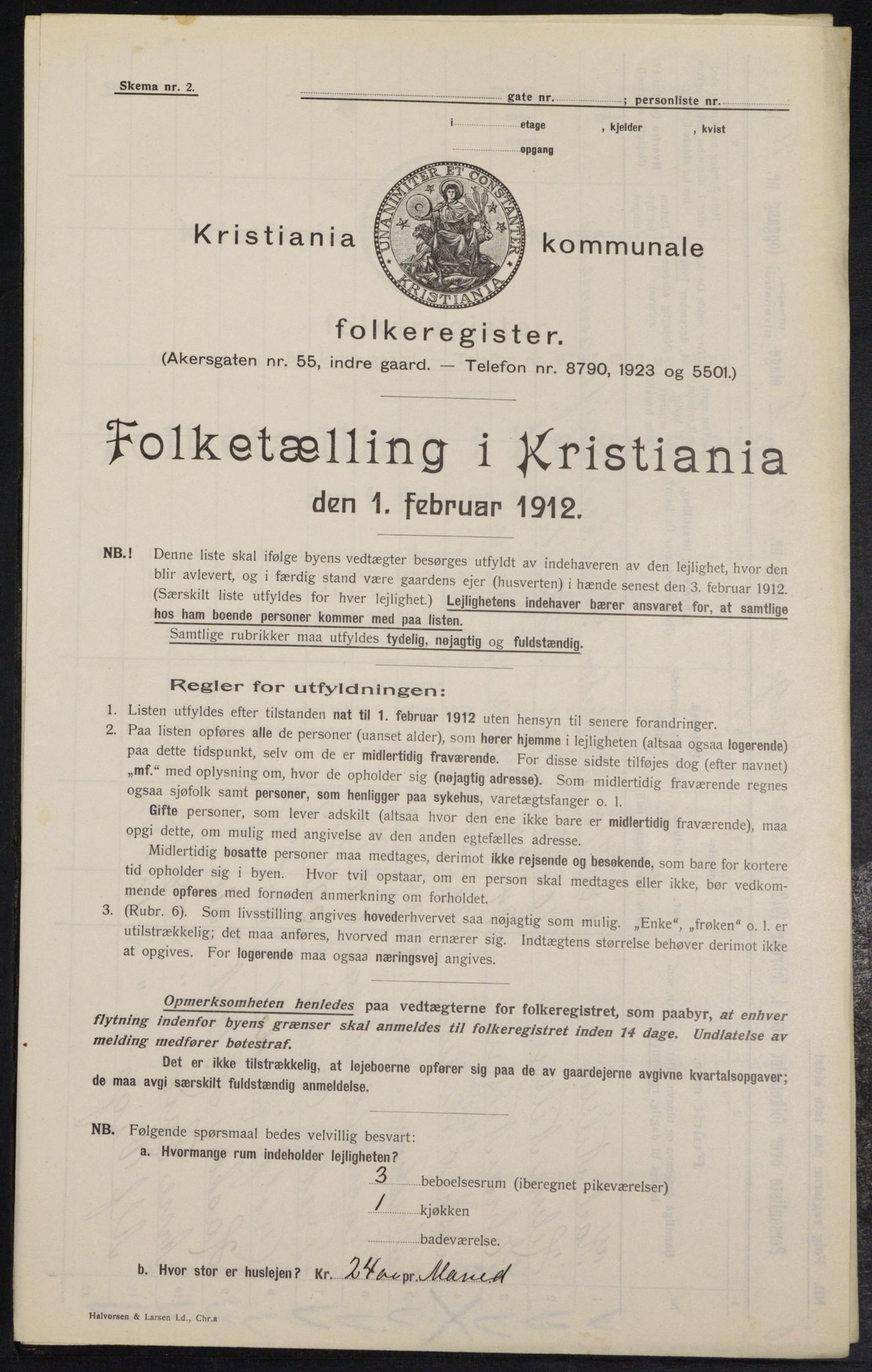 OBA, Municipal Census 1912 for Kristiania, 1912, p. 129477