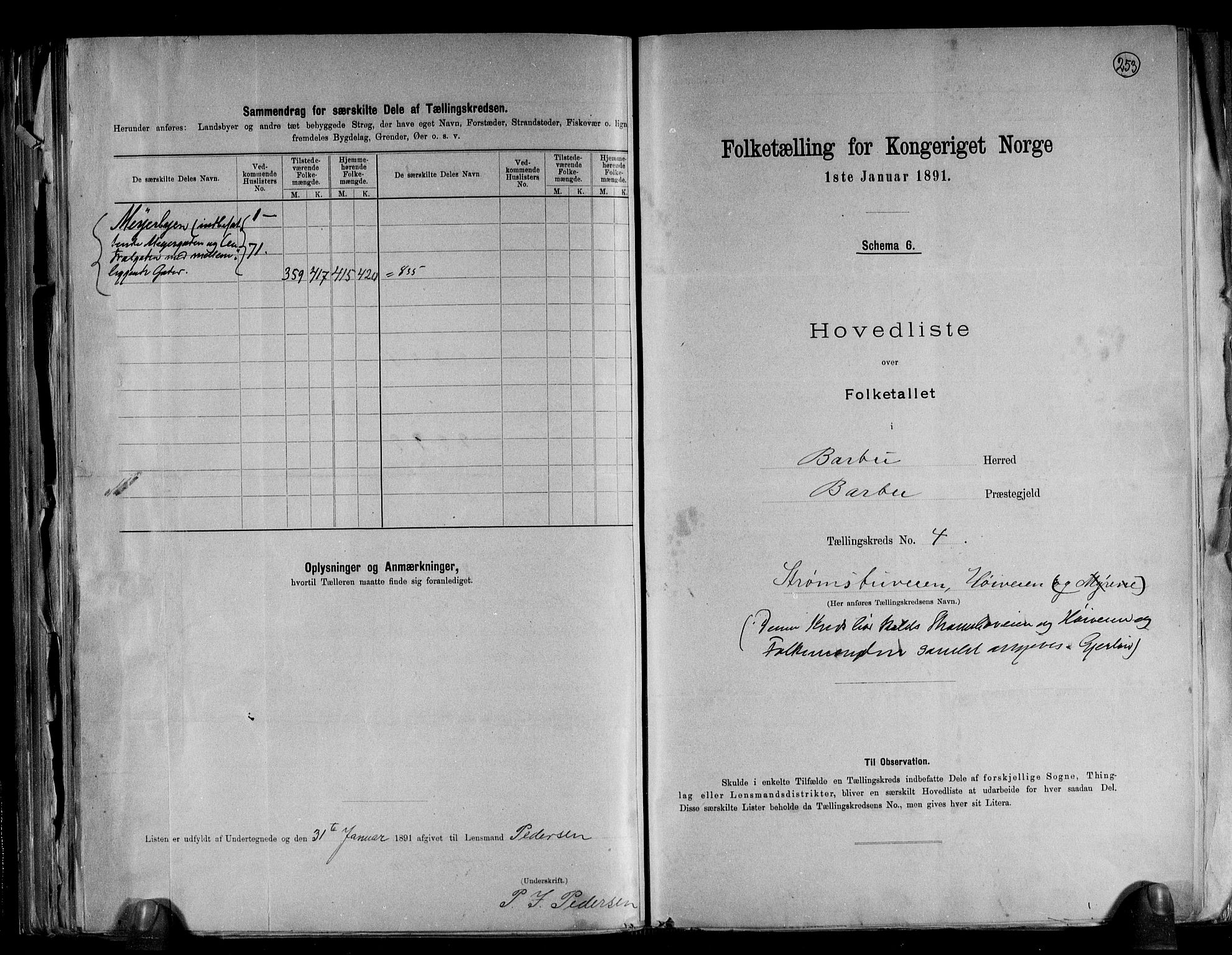 RA, 1891 census for 0990 Barbu, 1891, p. 11