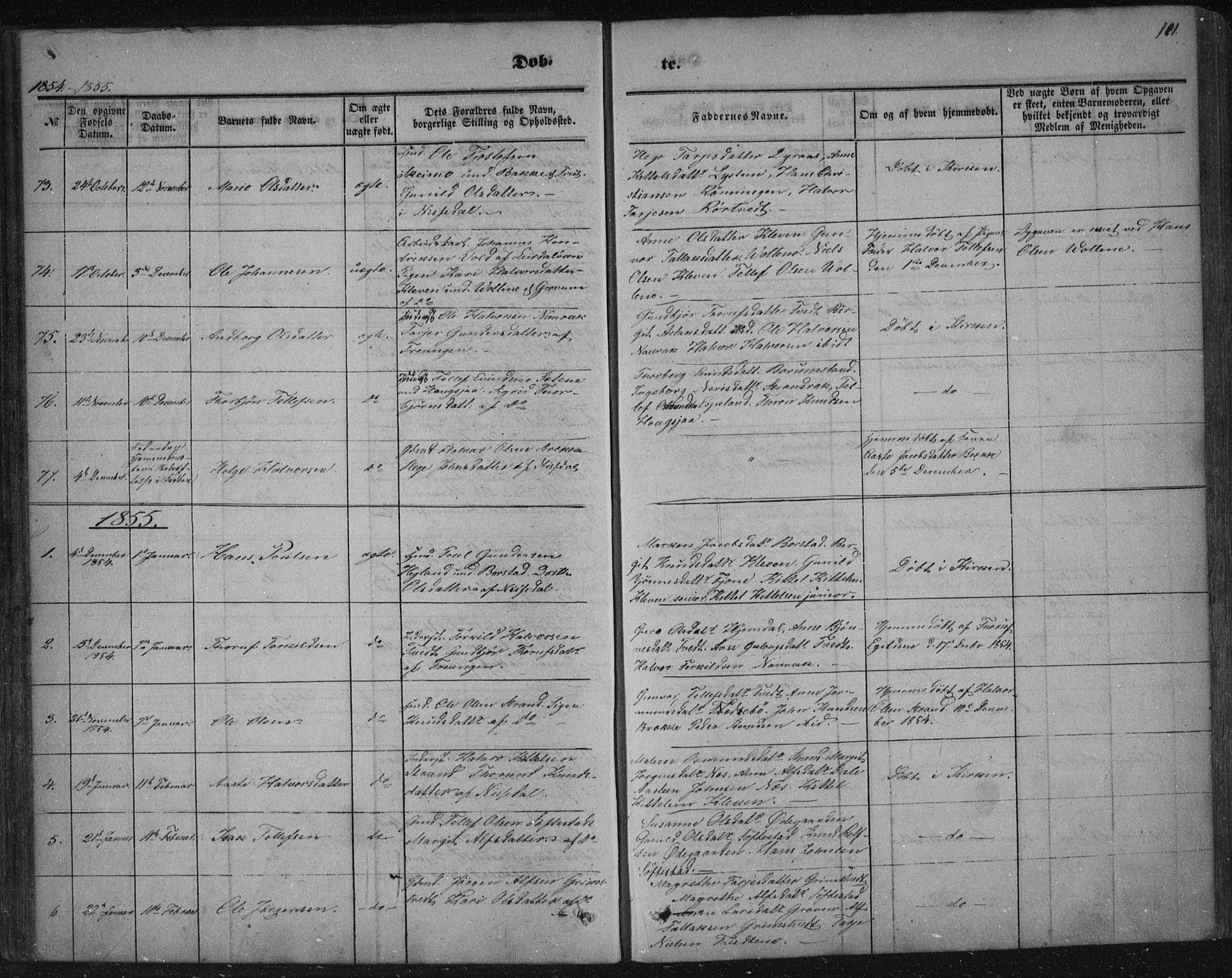 Nissedal kirkebøker, SAKO/A-288/F/Fa/L0003: Parish register (official) no. I 3, 1846-1870, p. 110-111