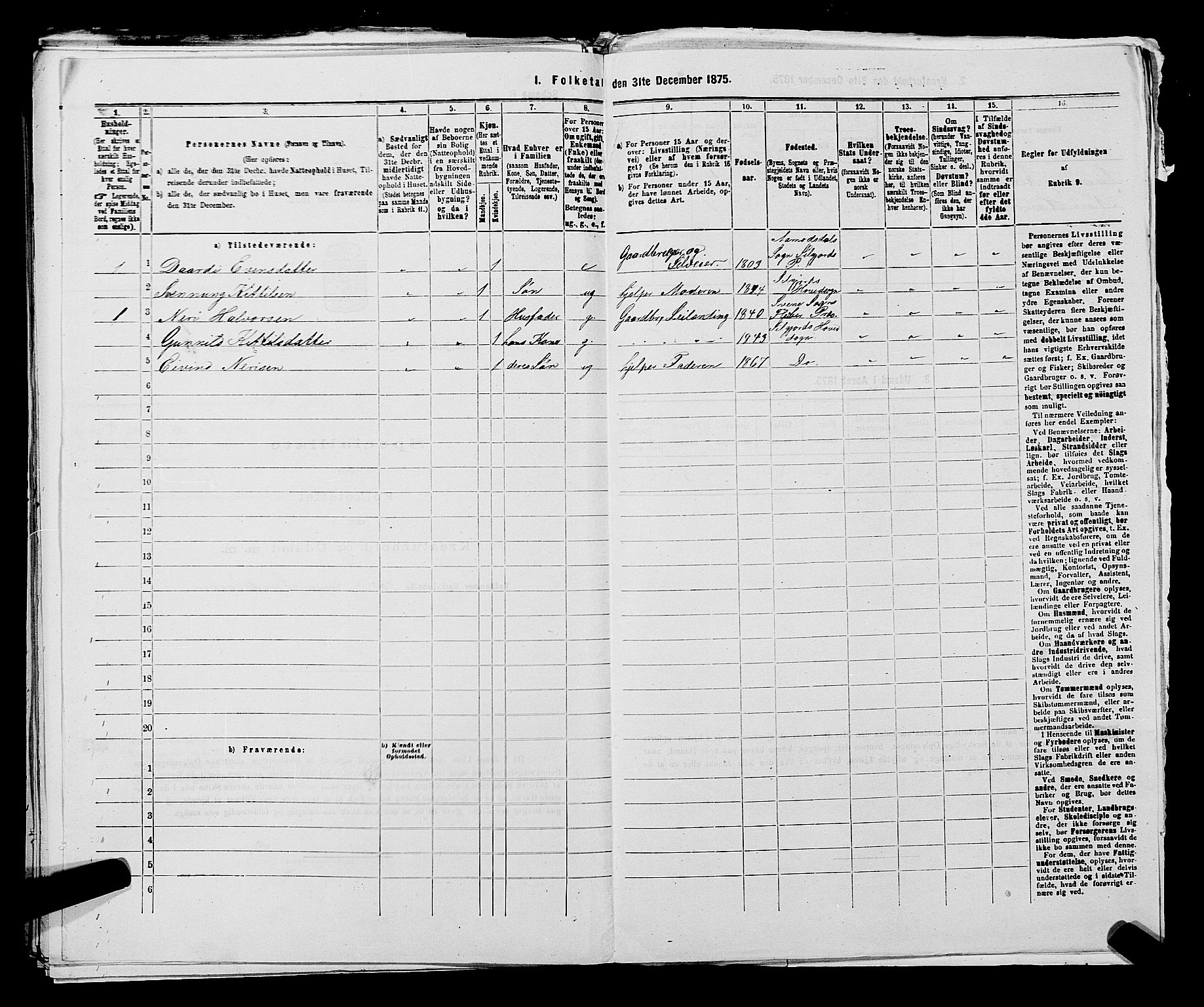 SAKO, 1875 census for 0828P Seljord, 1875, p. 1169