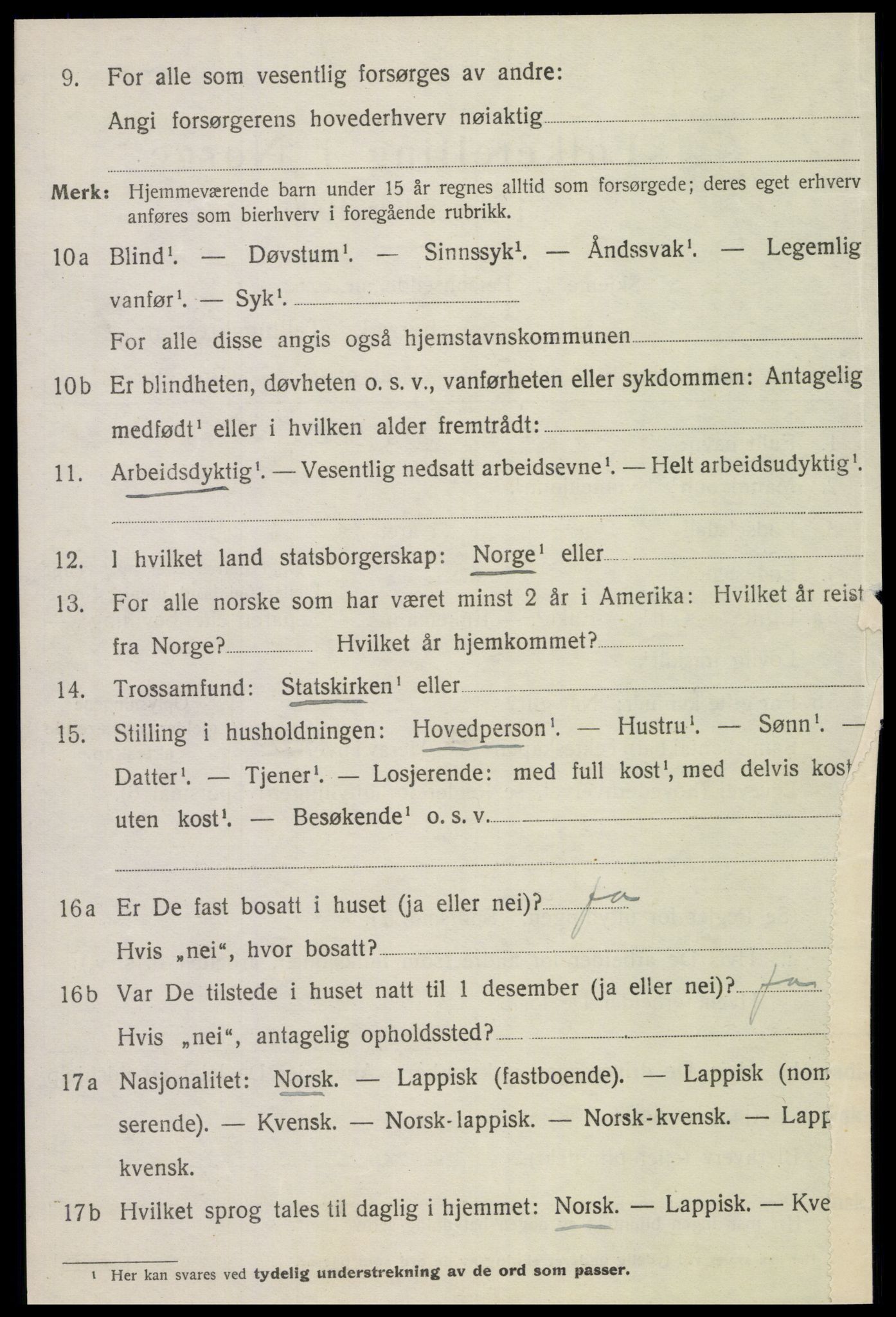 SAT, 1920 census for Otterøy, 1920, p. 2638