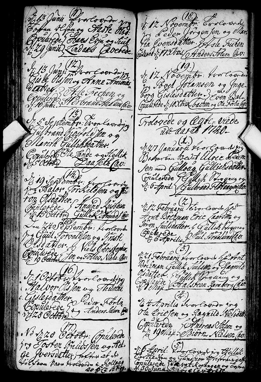 Flesberg kirkebøker, SAKO/A-18/F/Fa/L0002: Parish register (official) no. I 2, 1726-1747