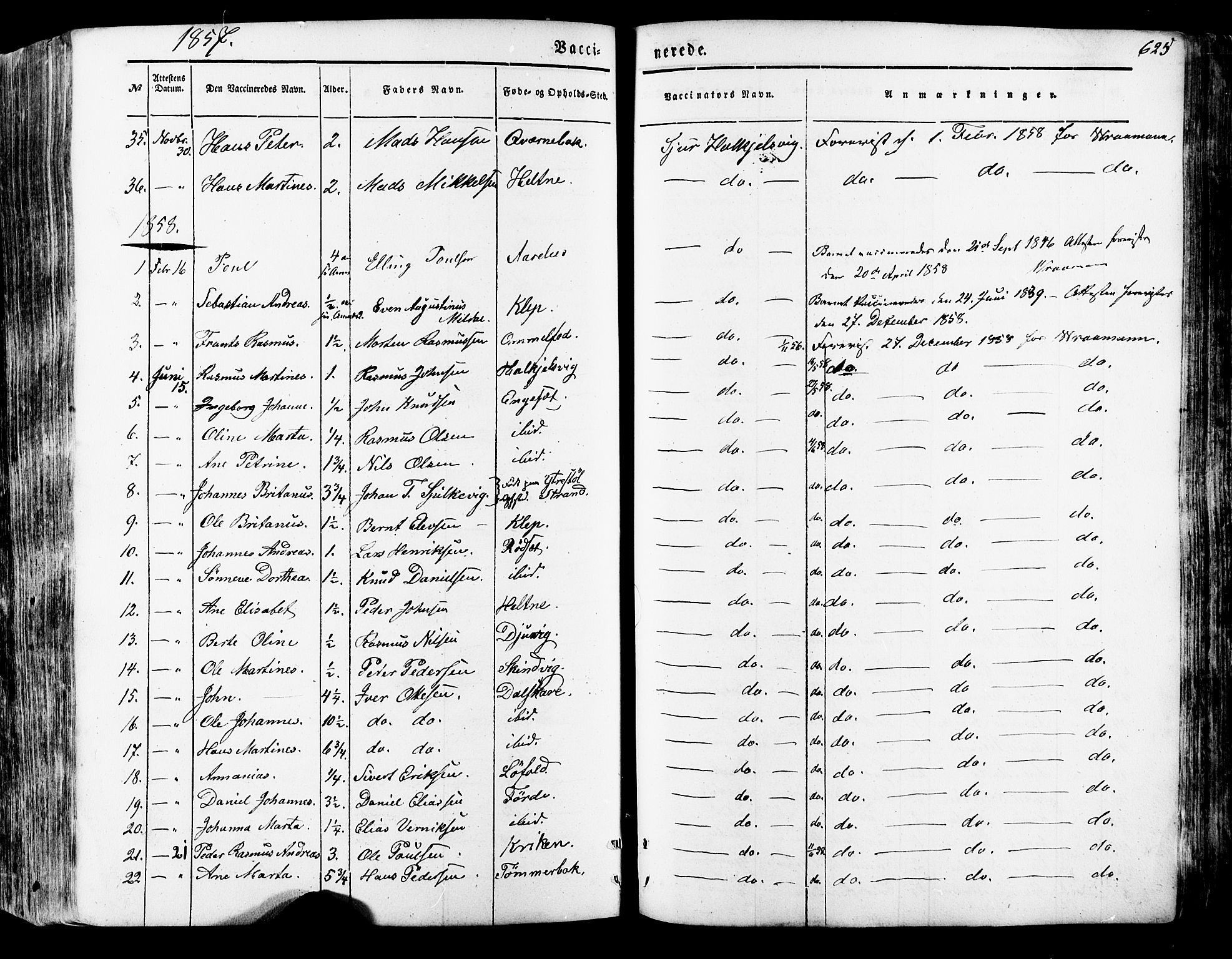Ministerialprotokoller, klokkerbøker og fødselsregistre - Møre og Romsdal, SAT/A-1454/511/L0140: Parish register (official) no. 511A07, 1851-1878, p. 625